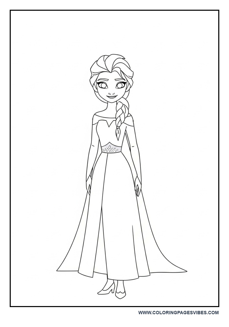 Simple Elsa Standing Pose