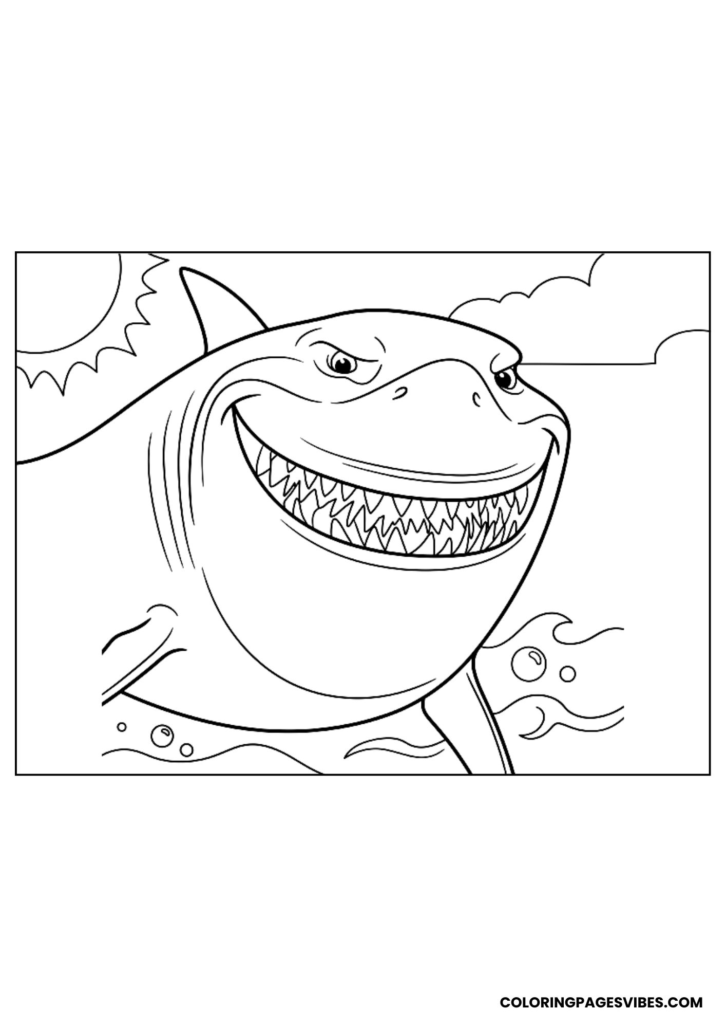 Bruce the Shark Smiling