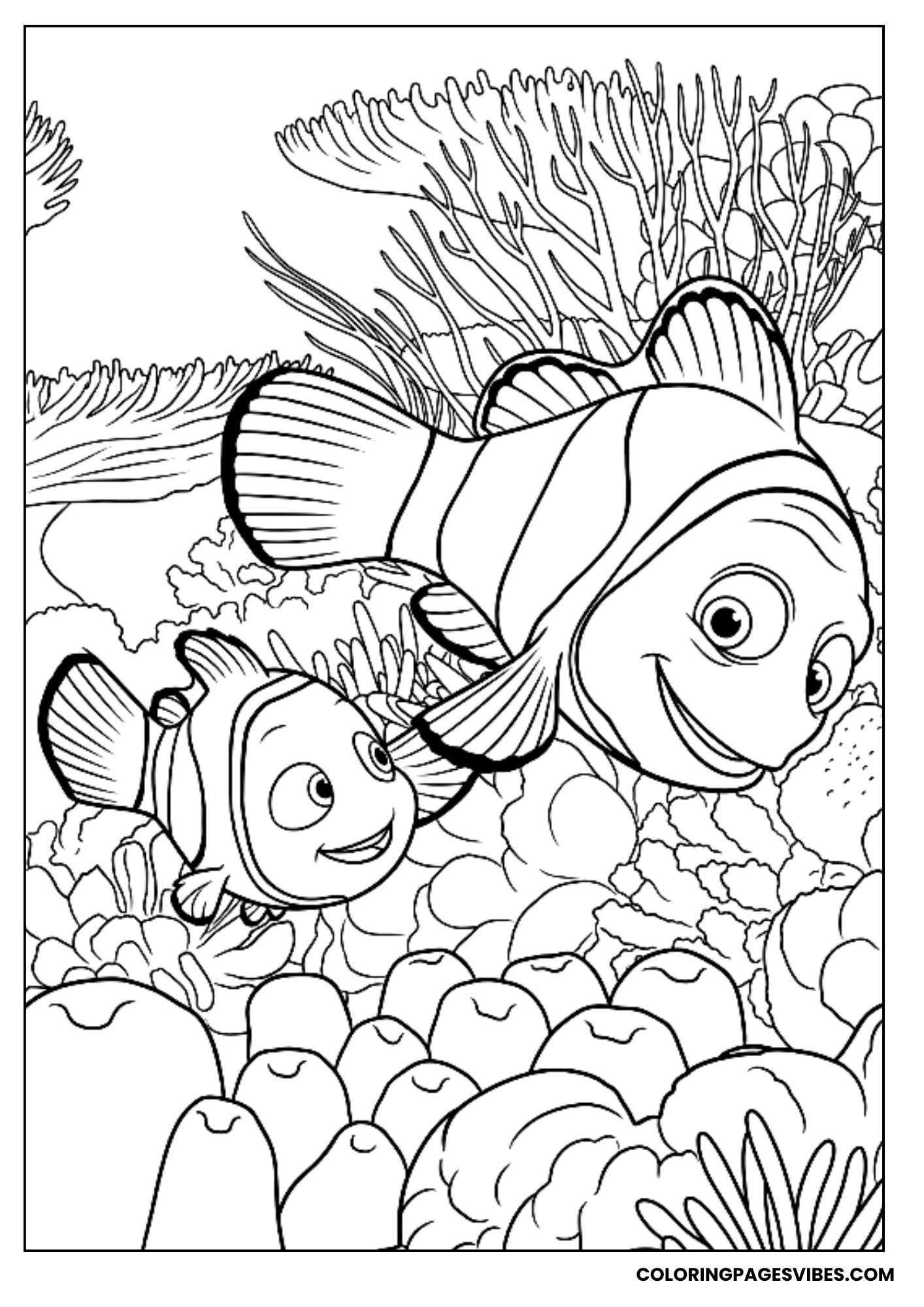 Marlin and Nemo at Anemone