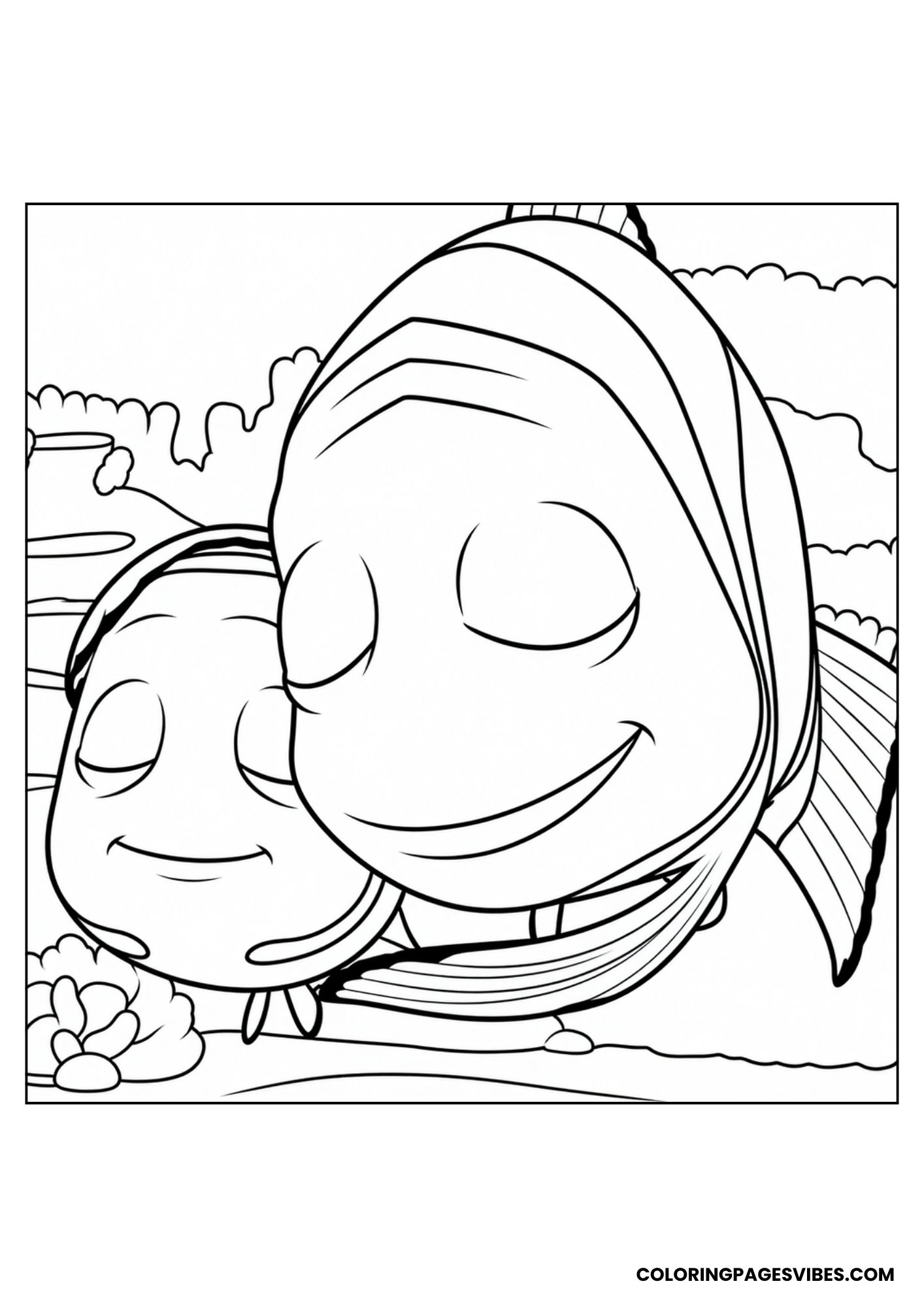 Marlin Hugging Nemo
