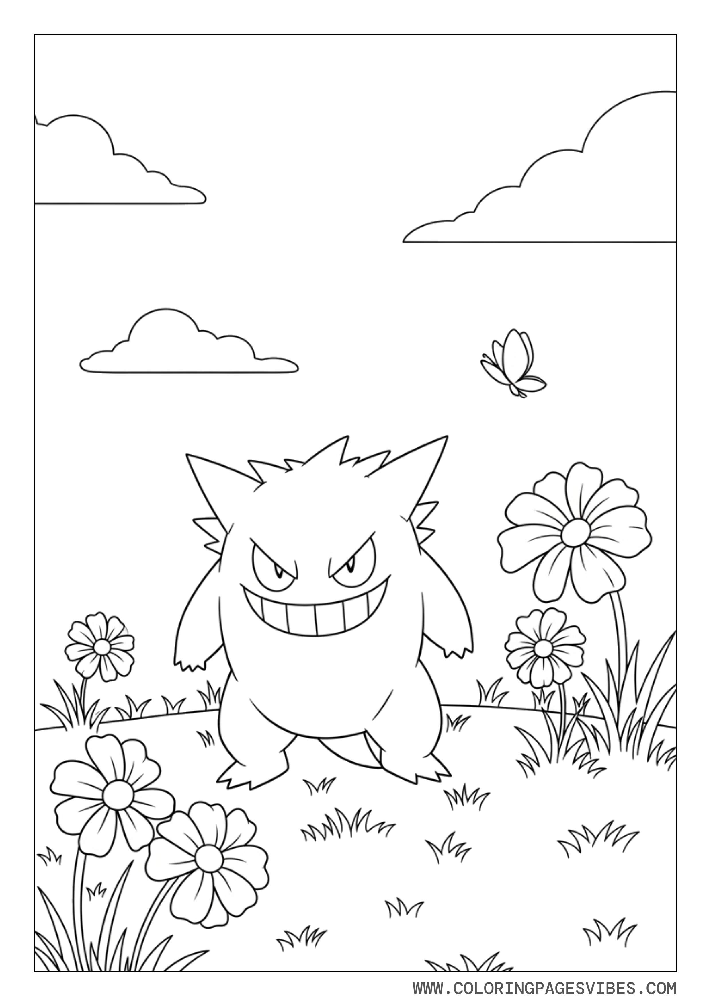 Flower Field Gengar