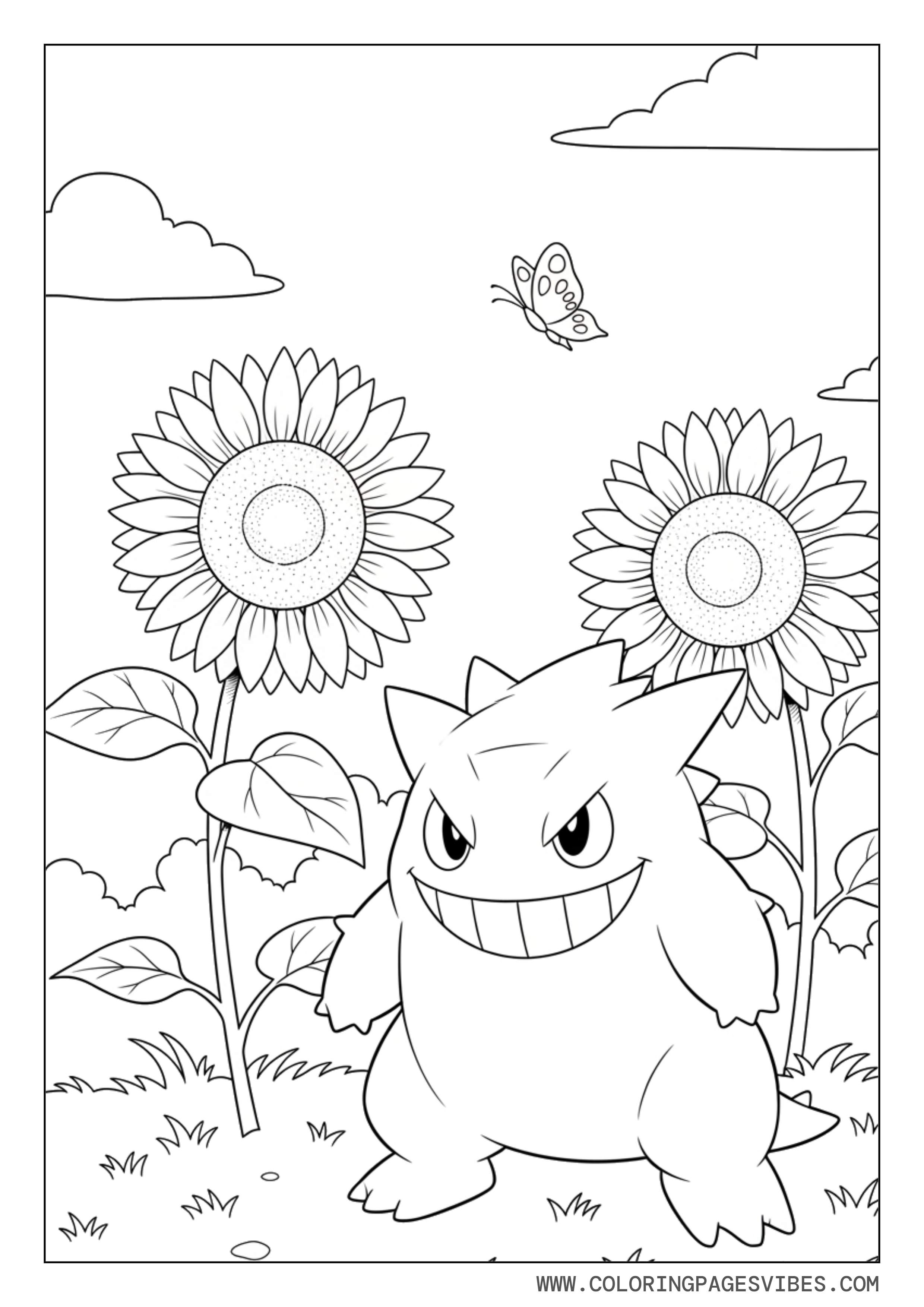 Sunflower Garden Gengar