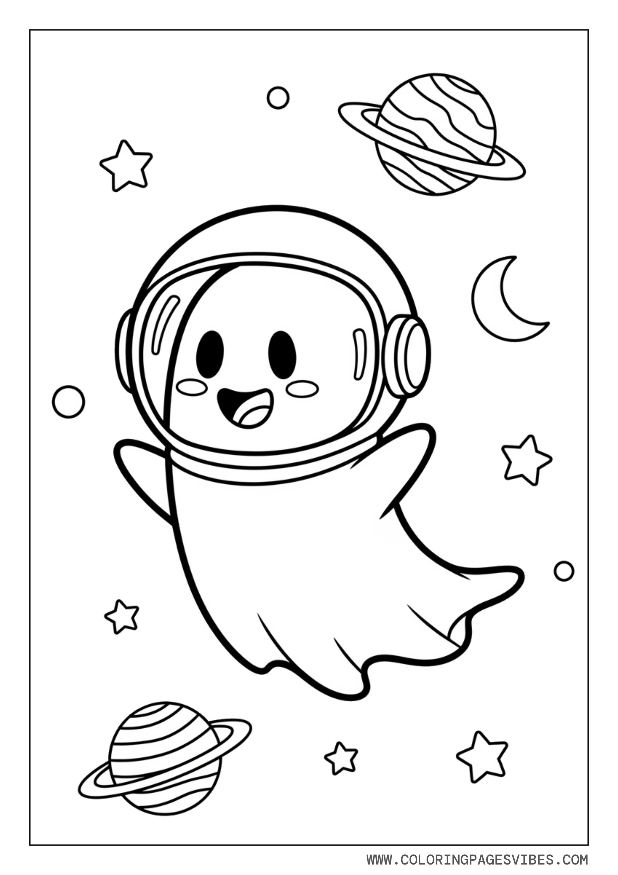 Ghost Astronaut in Space