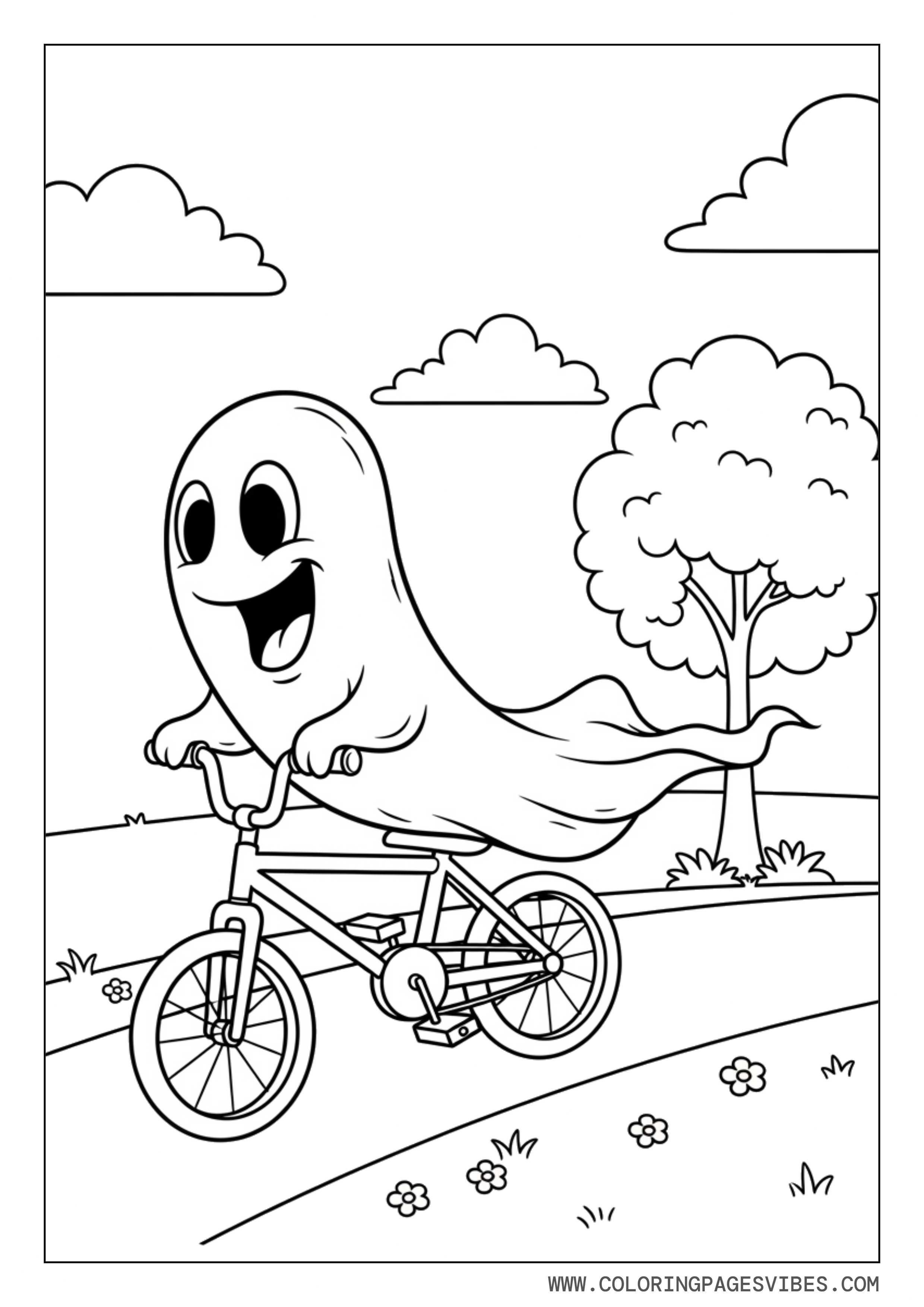 Ghost Riding a Bicycle