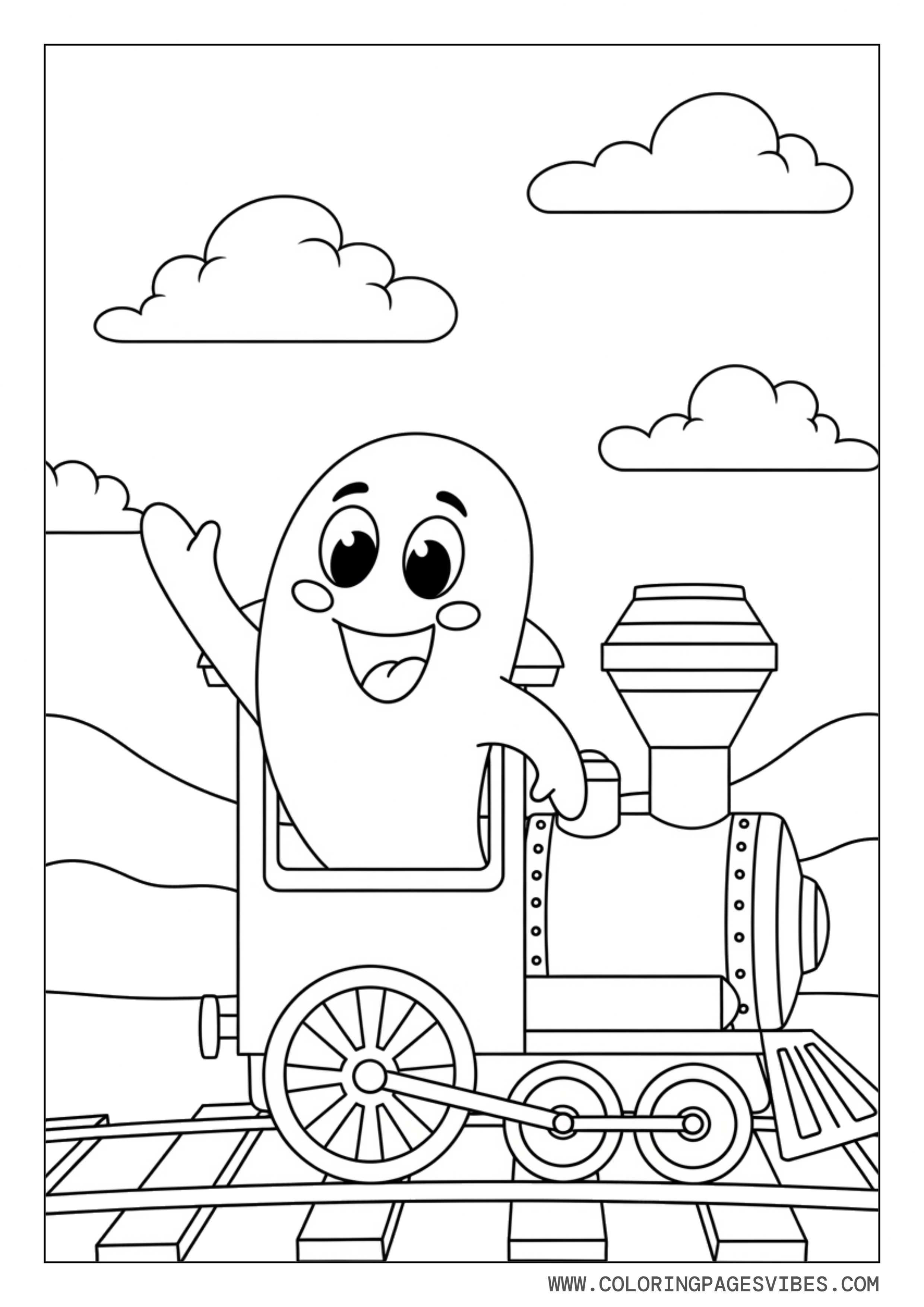 Ghost Riding a Train