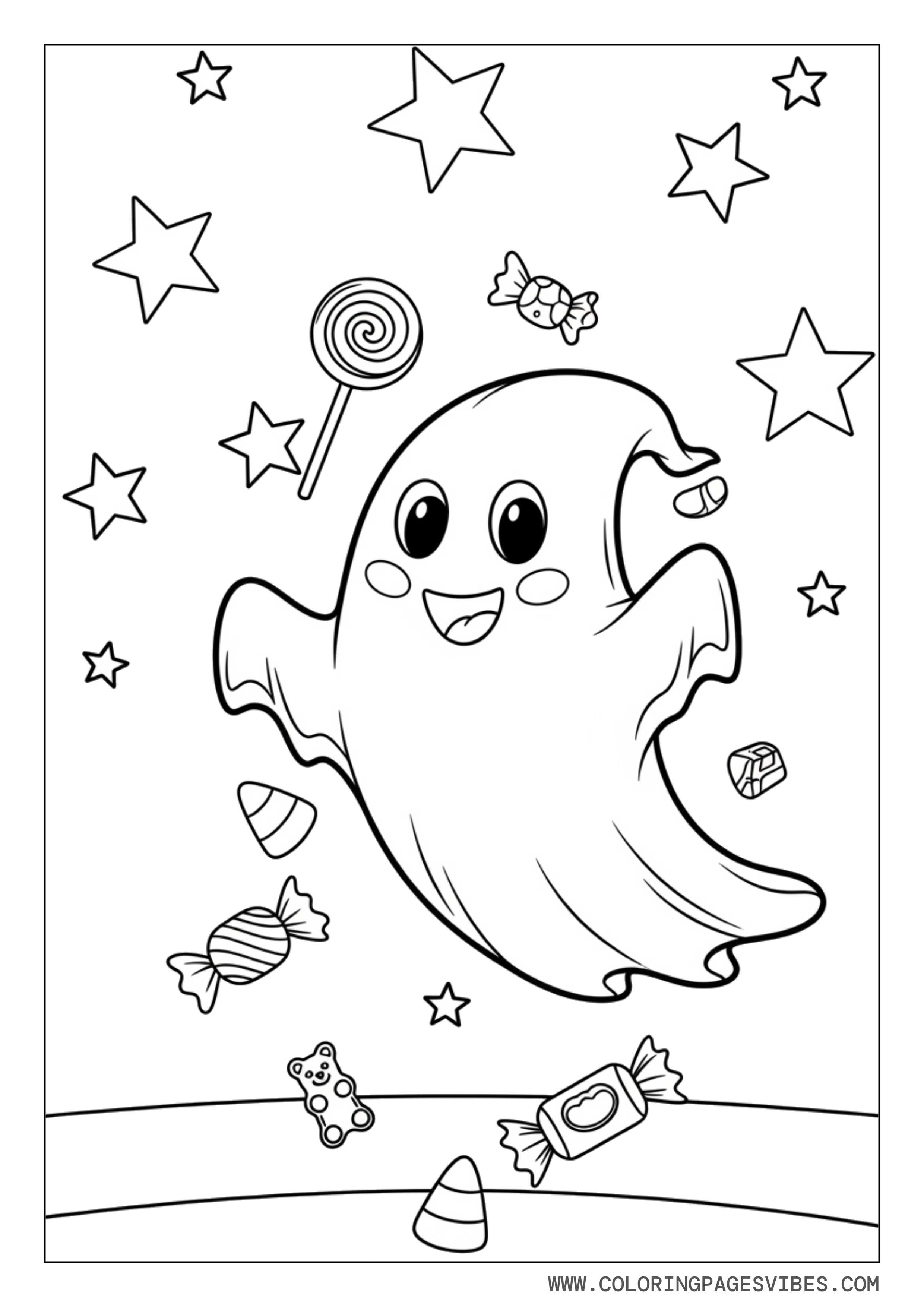 Ghost With Candy Rain