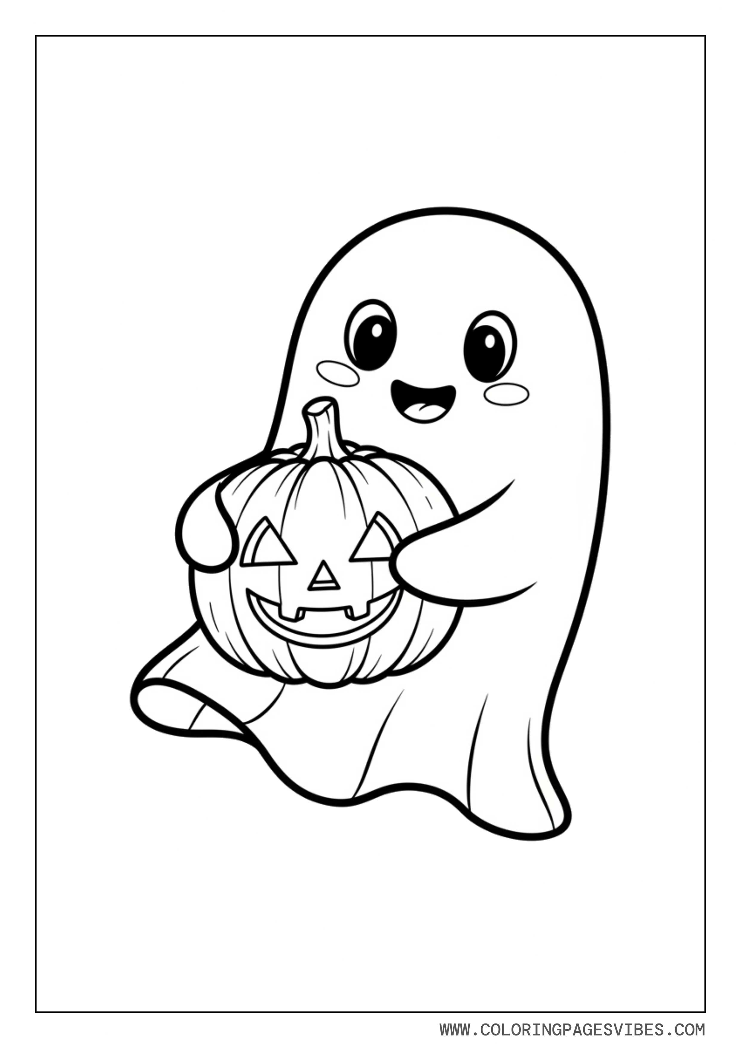 Ghost With Pumpkin