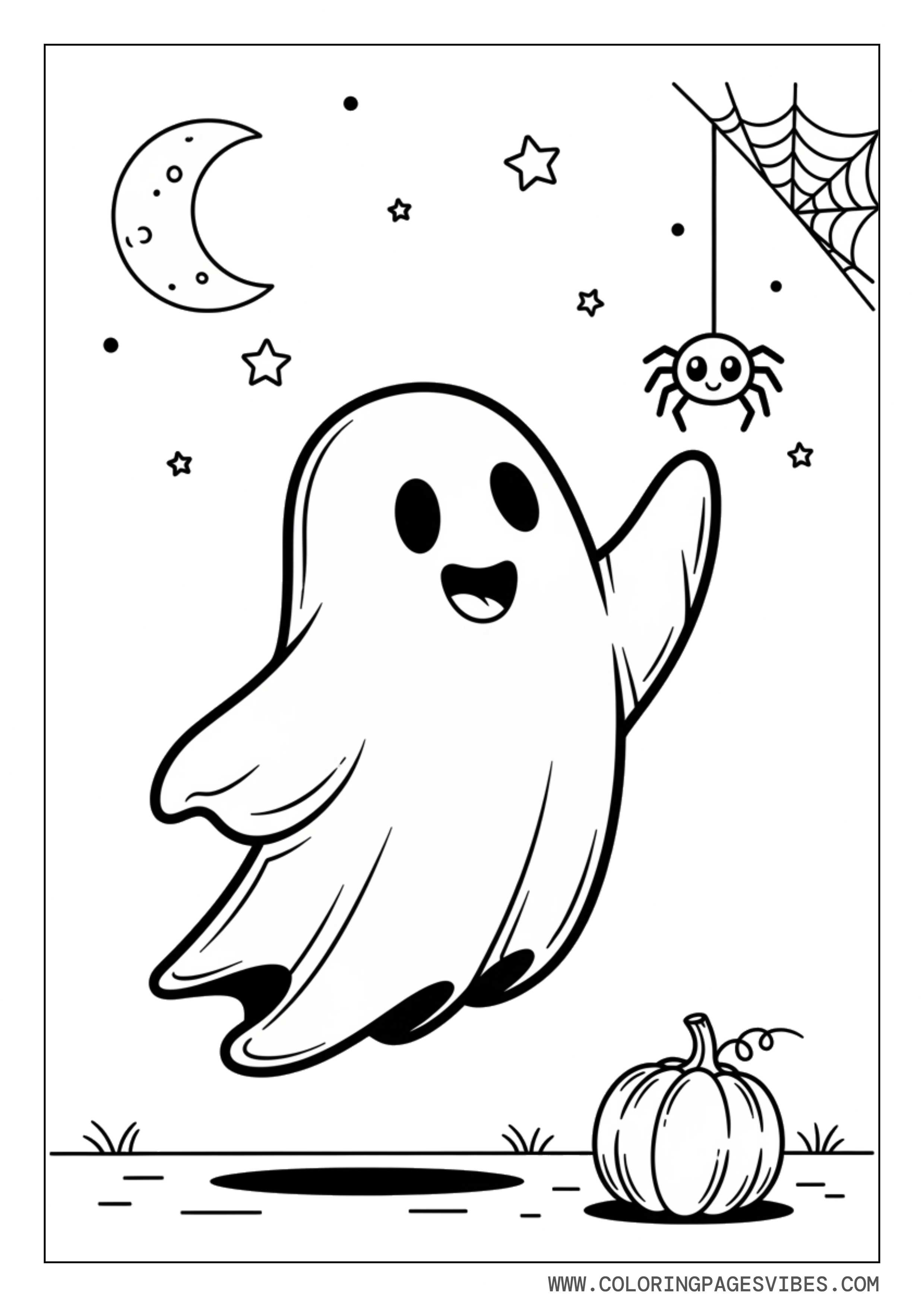 Ghost With Spider Friend