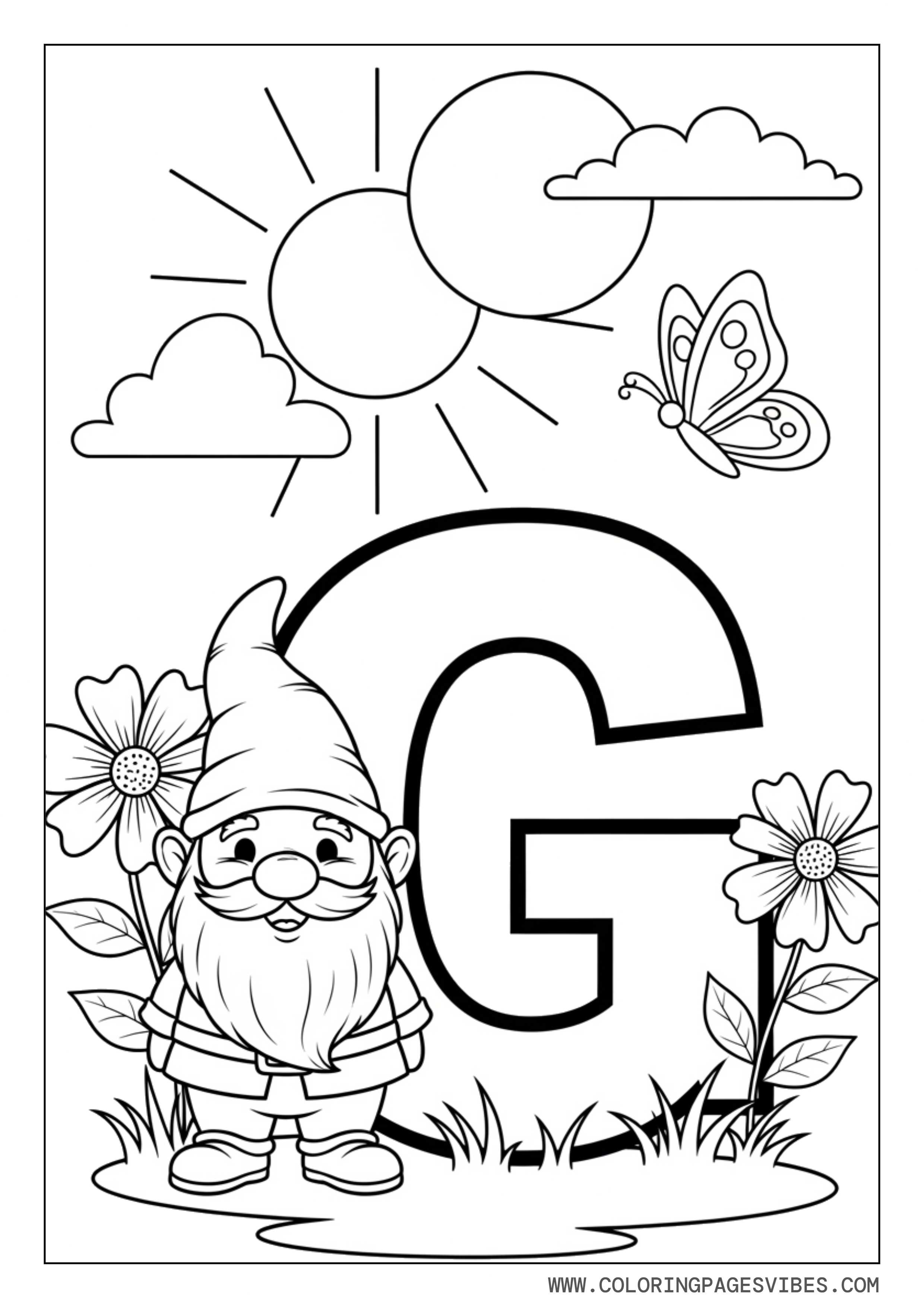 Alphabet Gnome Letter G