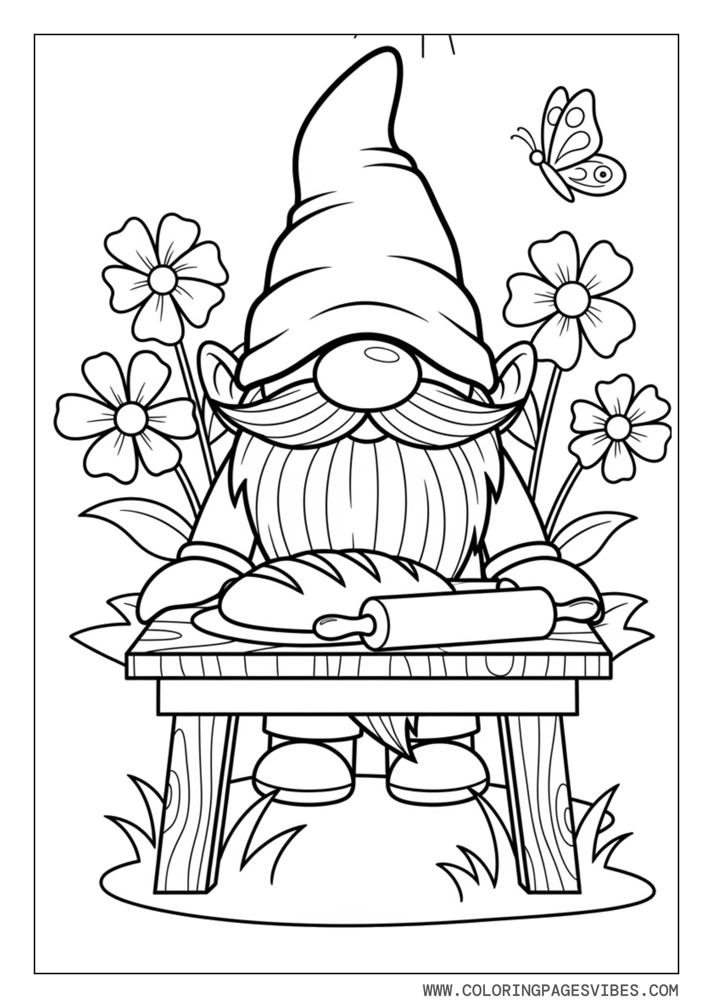 Baker Gnome with Bread