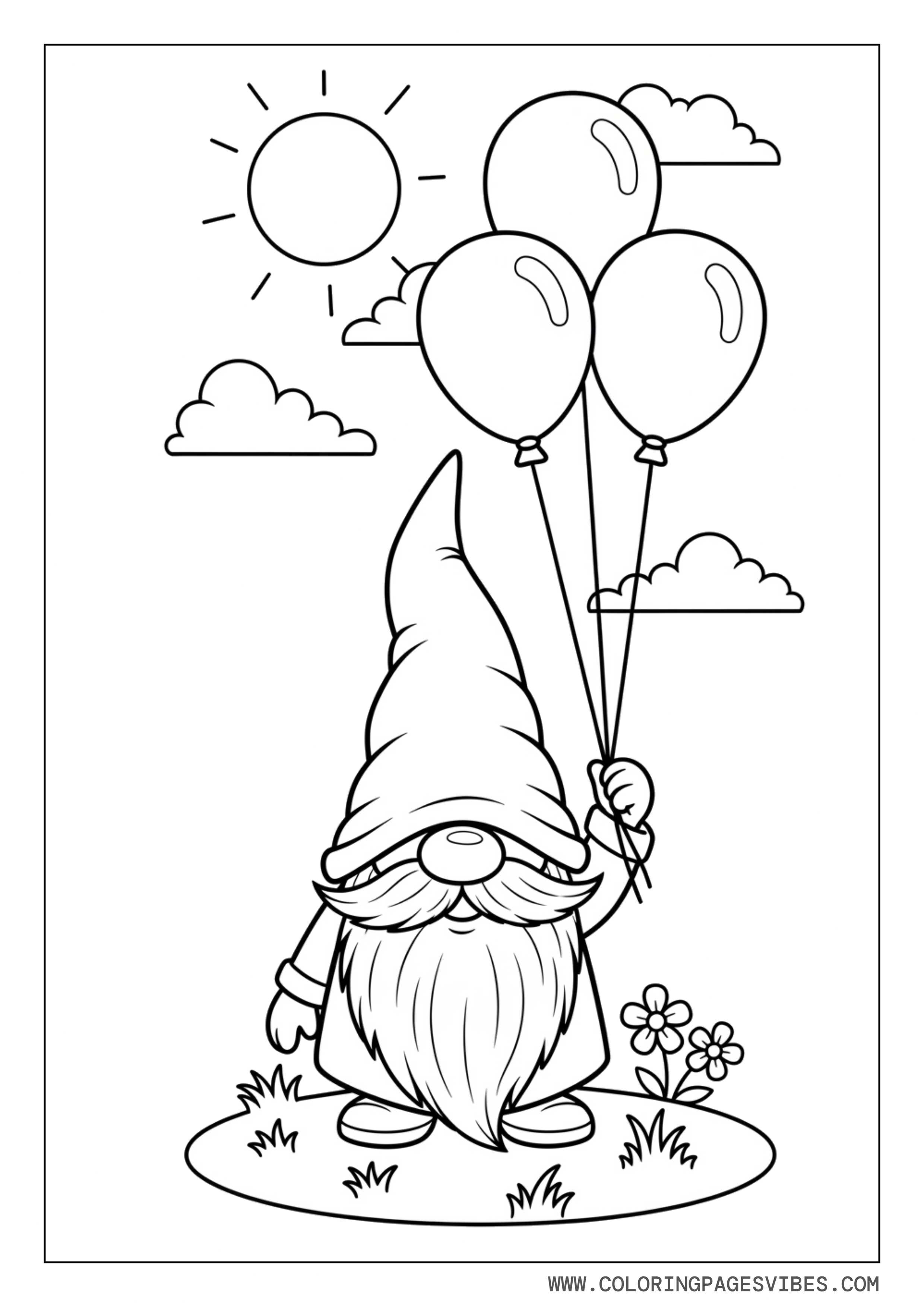 Balloon Flying Gnome