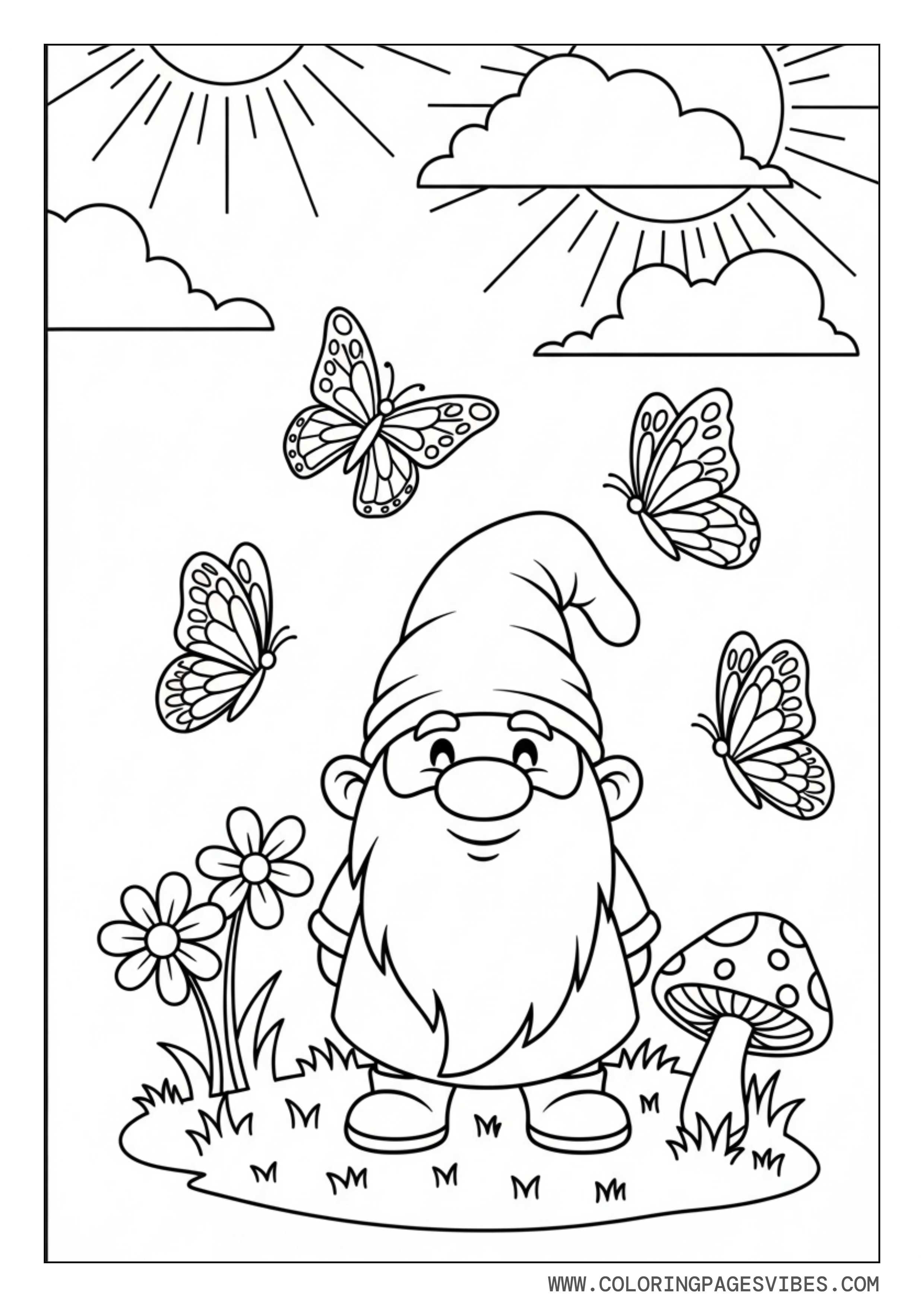 Butterfly Garden Gnome