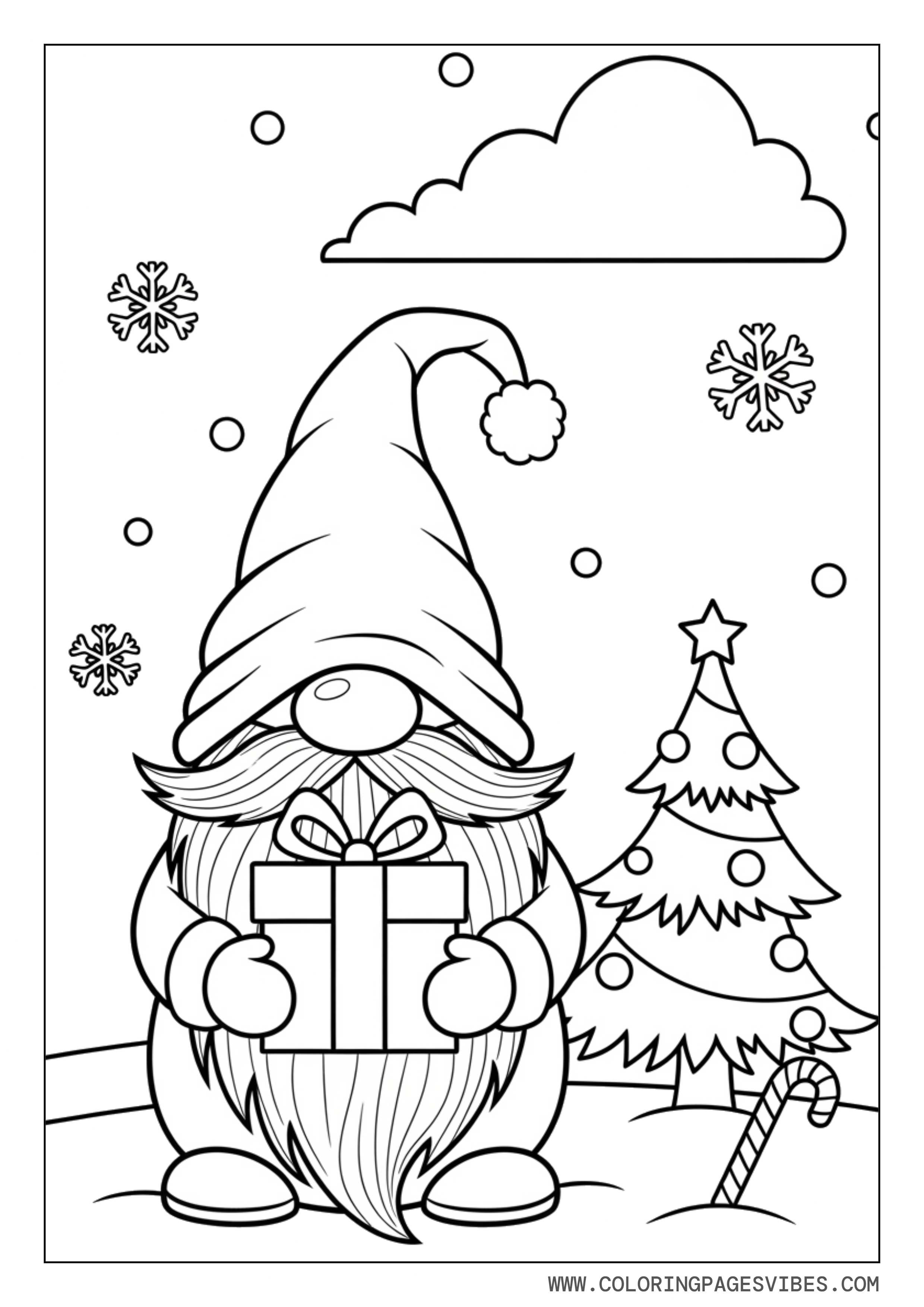 Christmas Gnome with Gift
