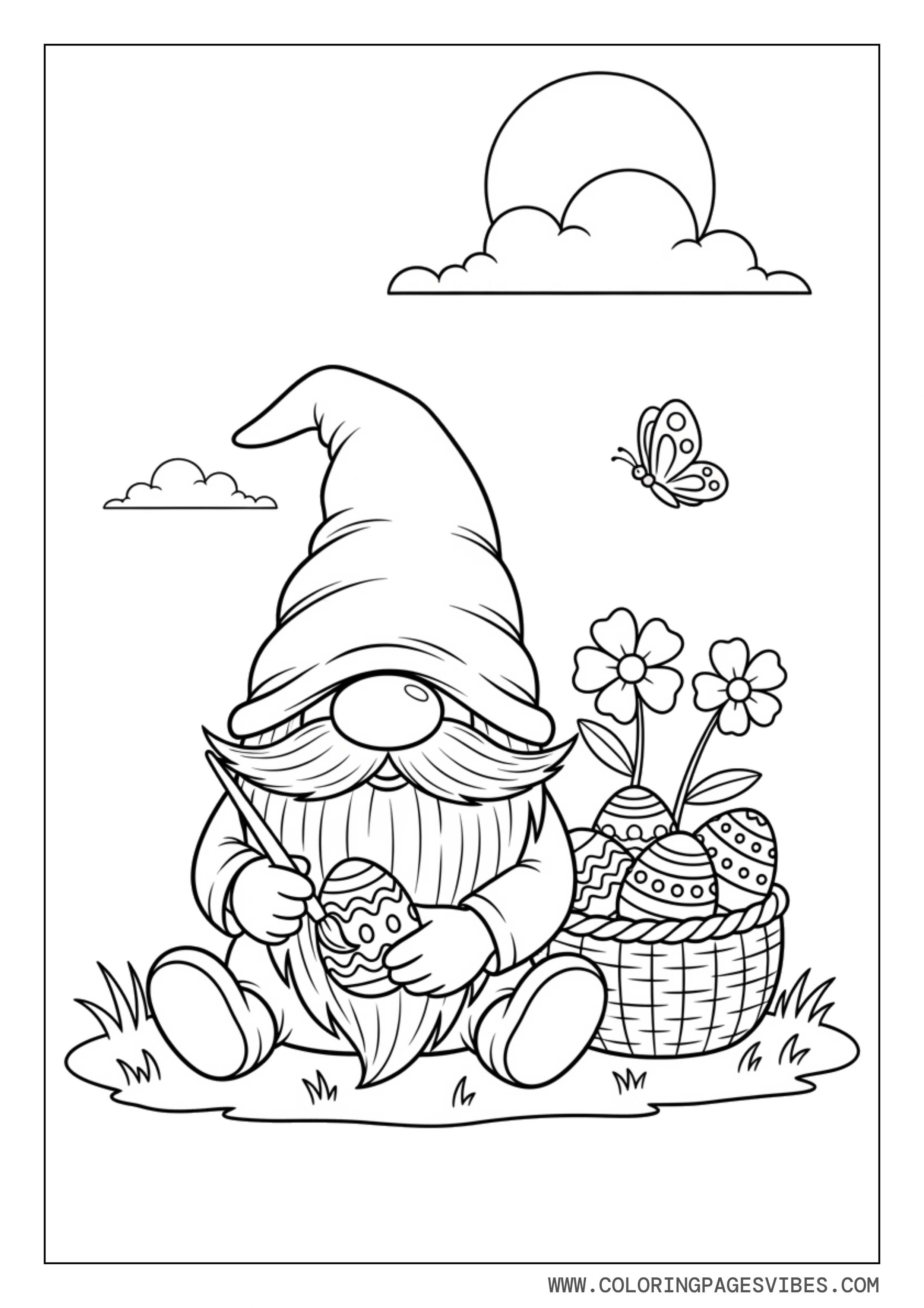Easter Egg Painter Gnome