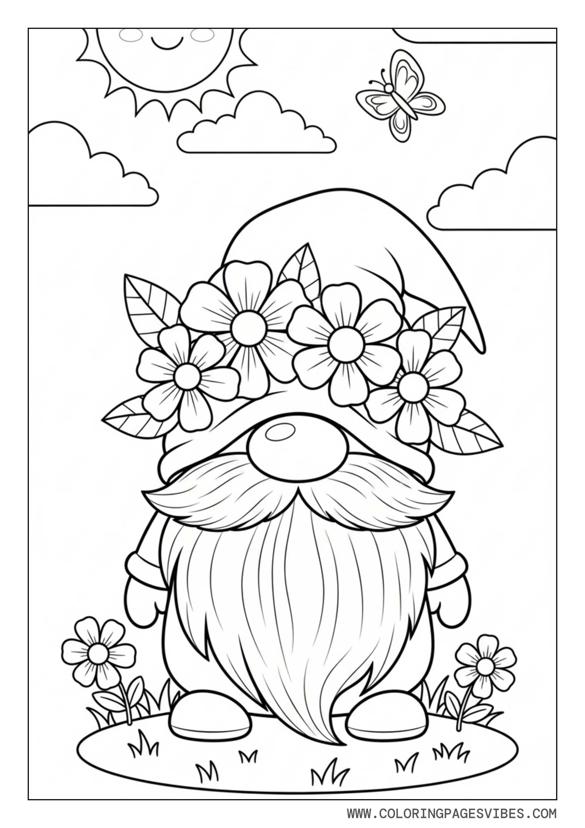 Flower Crown Gnome
