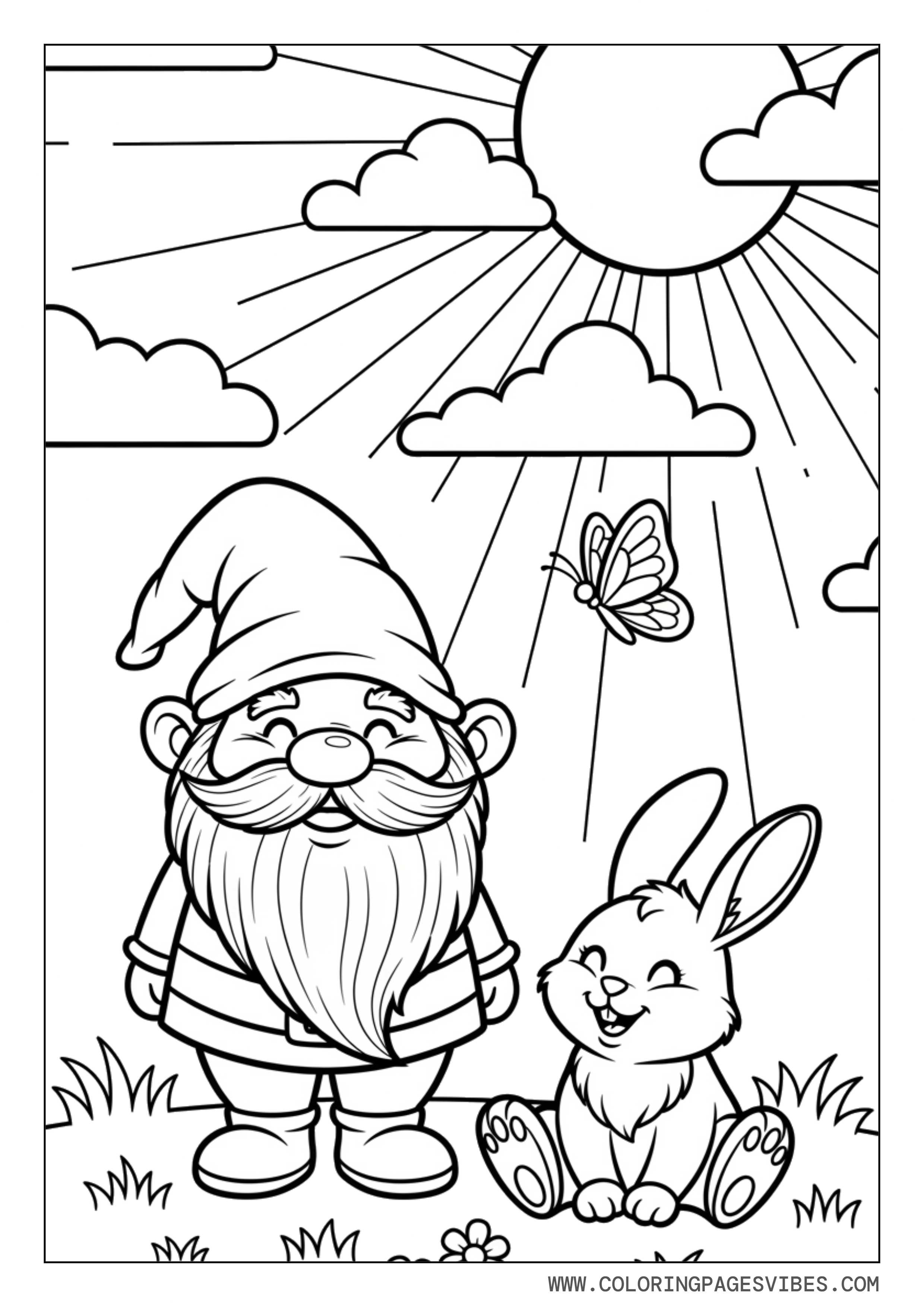 Gnome with Bunny Friend