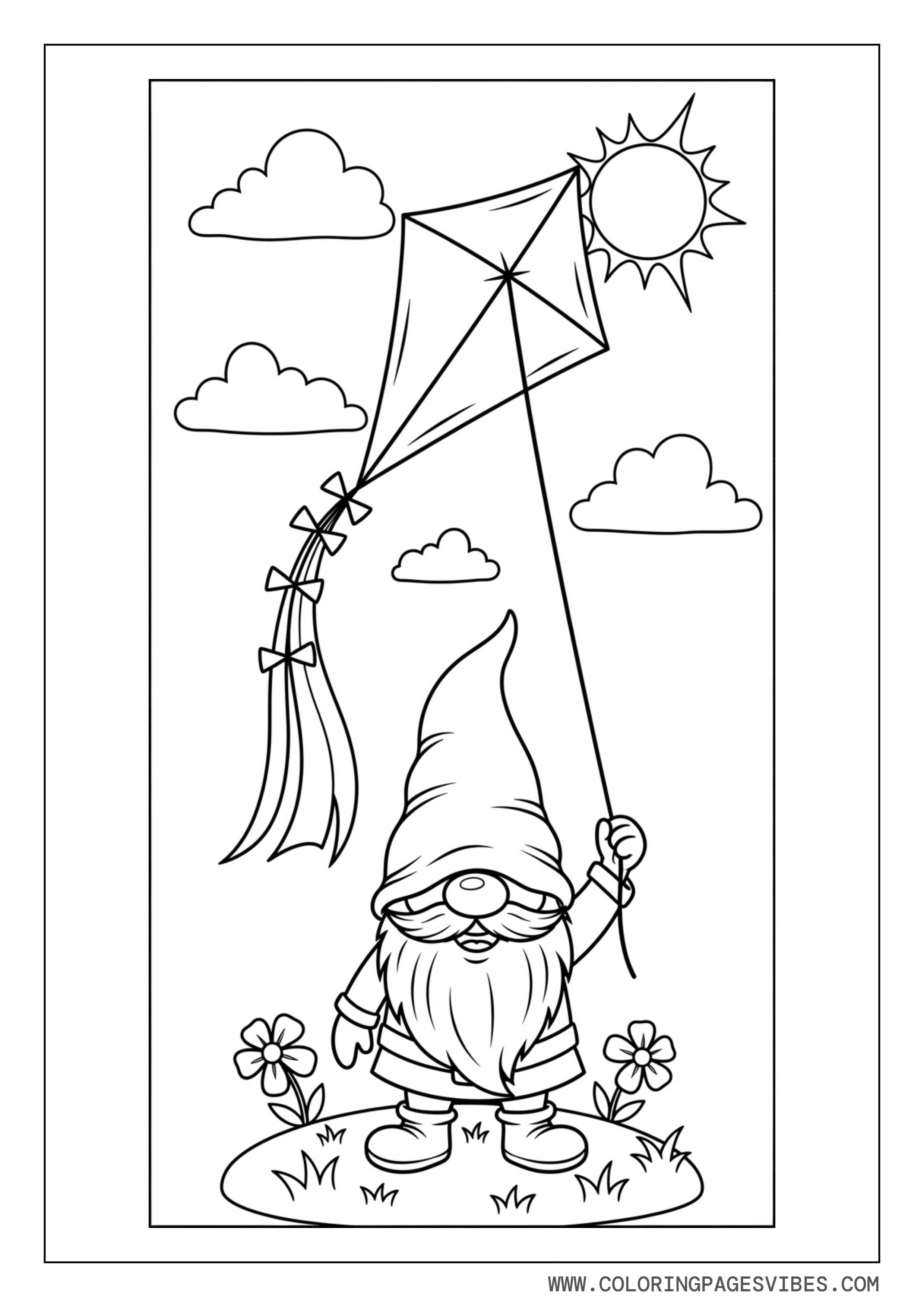 Kite Flying Gnome