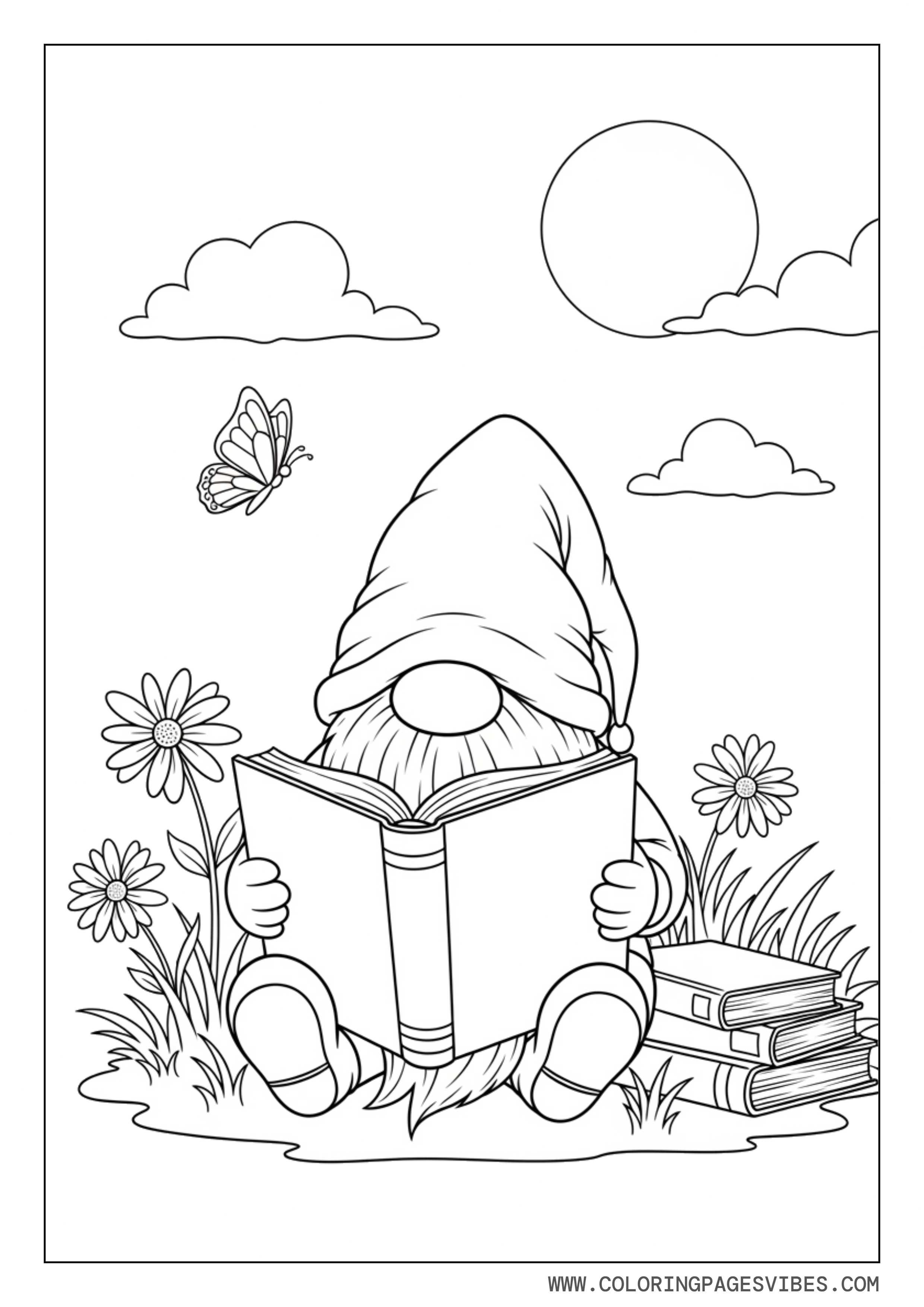 Reading Book Gnome