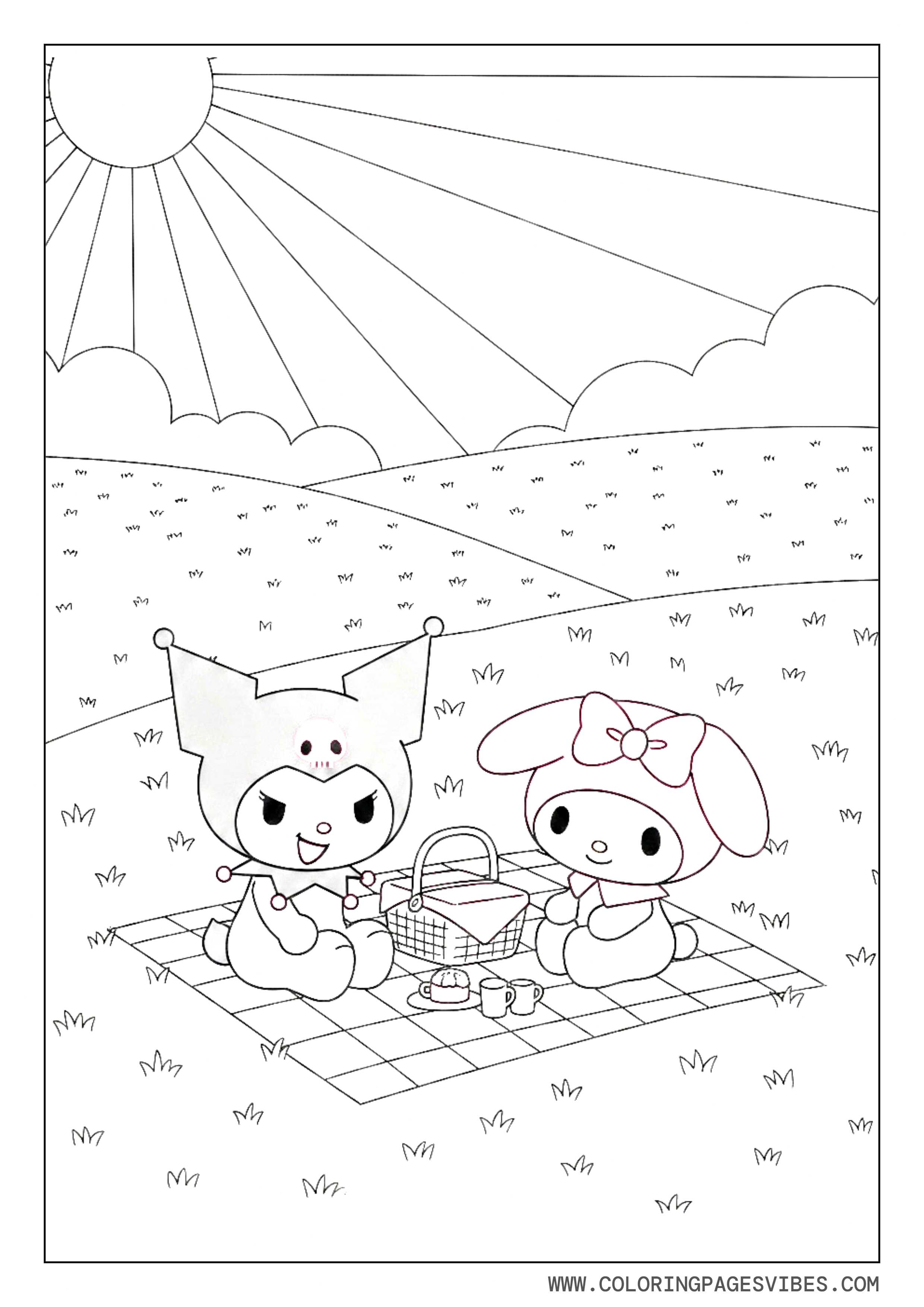 Kuromi and My Melody Picnic
