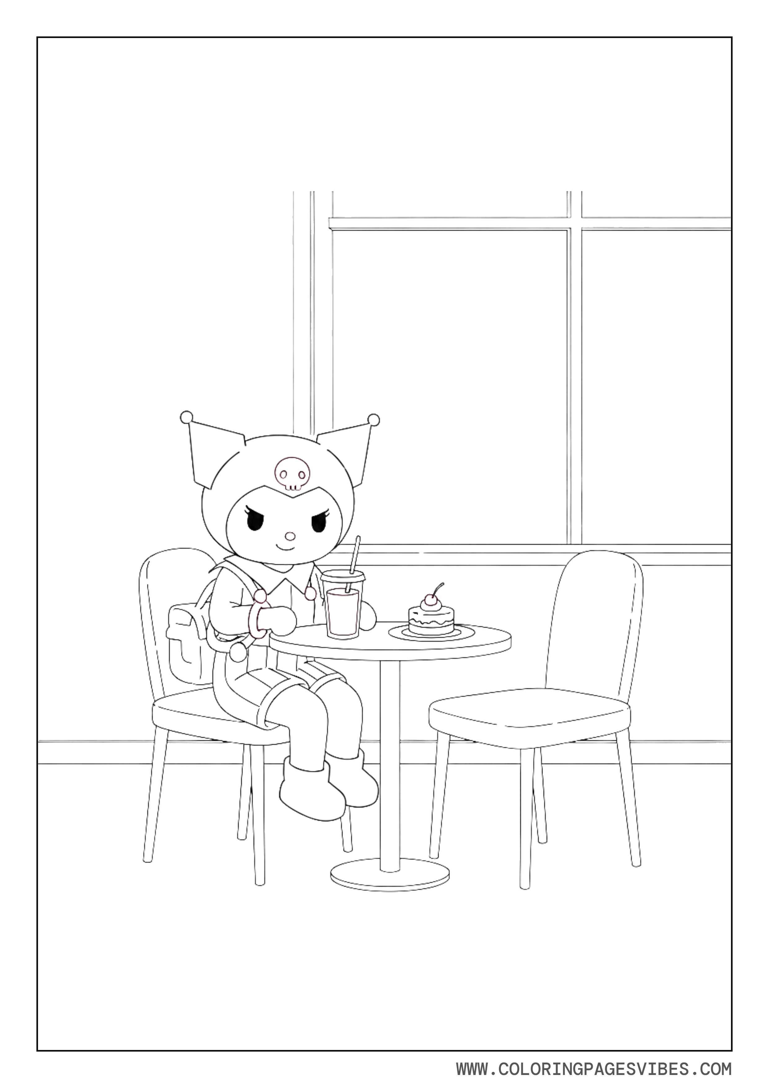 Kuromi Café Date Scene