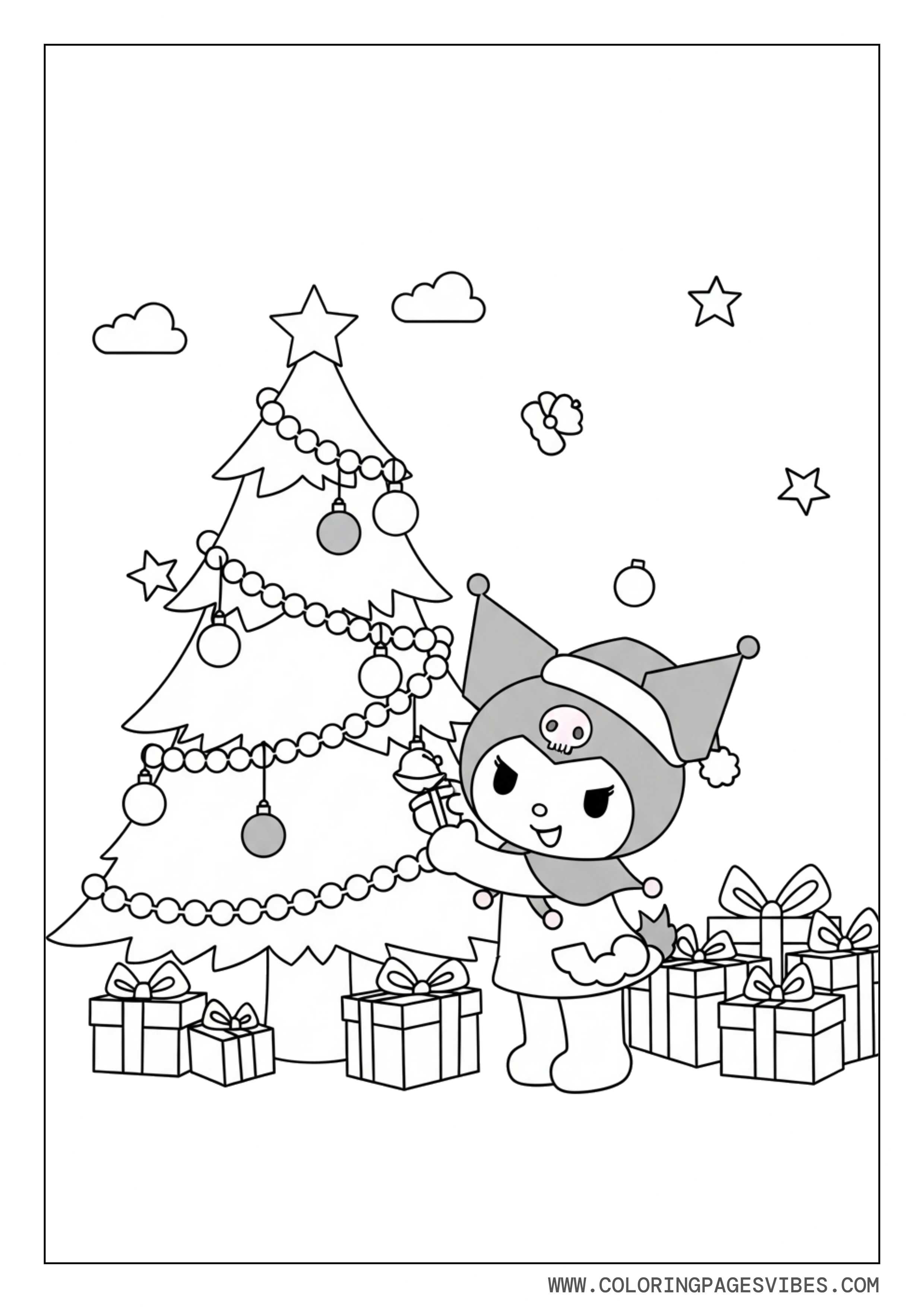 Kuromi Christmas Tree Scene