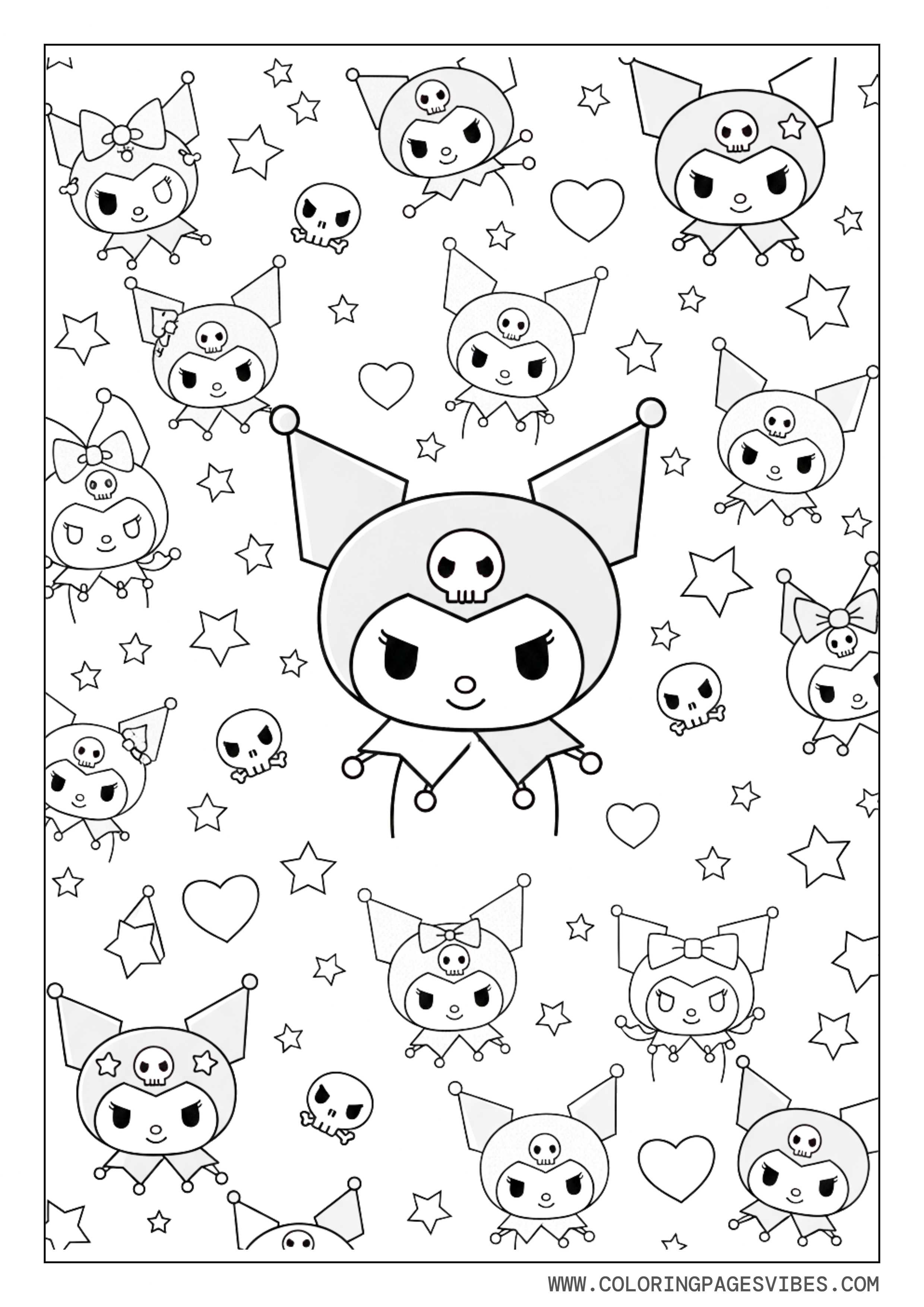 Kuromi Cute + Goth Combo Page