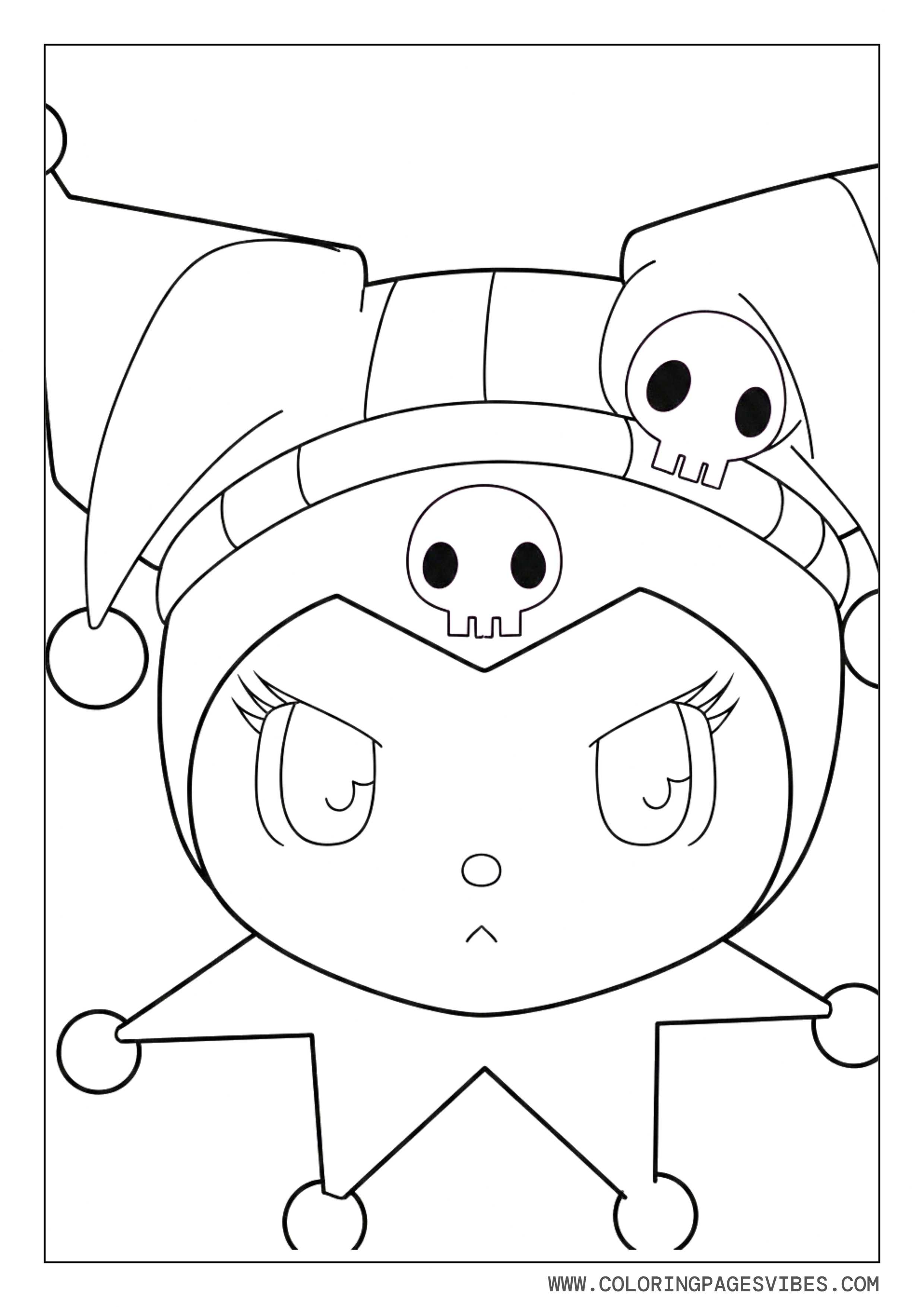 Kuromi Face Close-Up