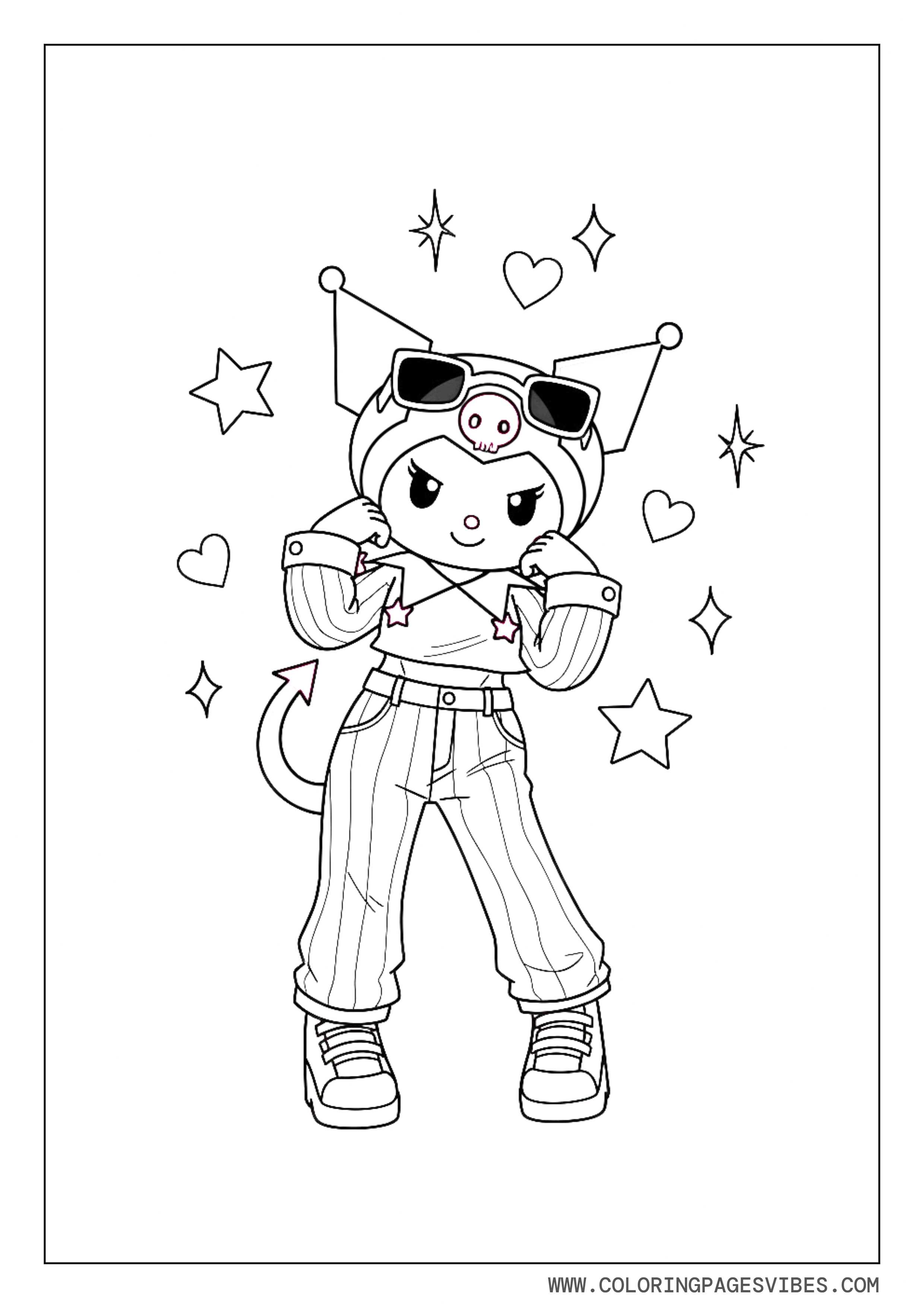 Kuromi Fashion Baddie Aesthetic