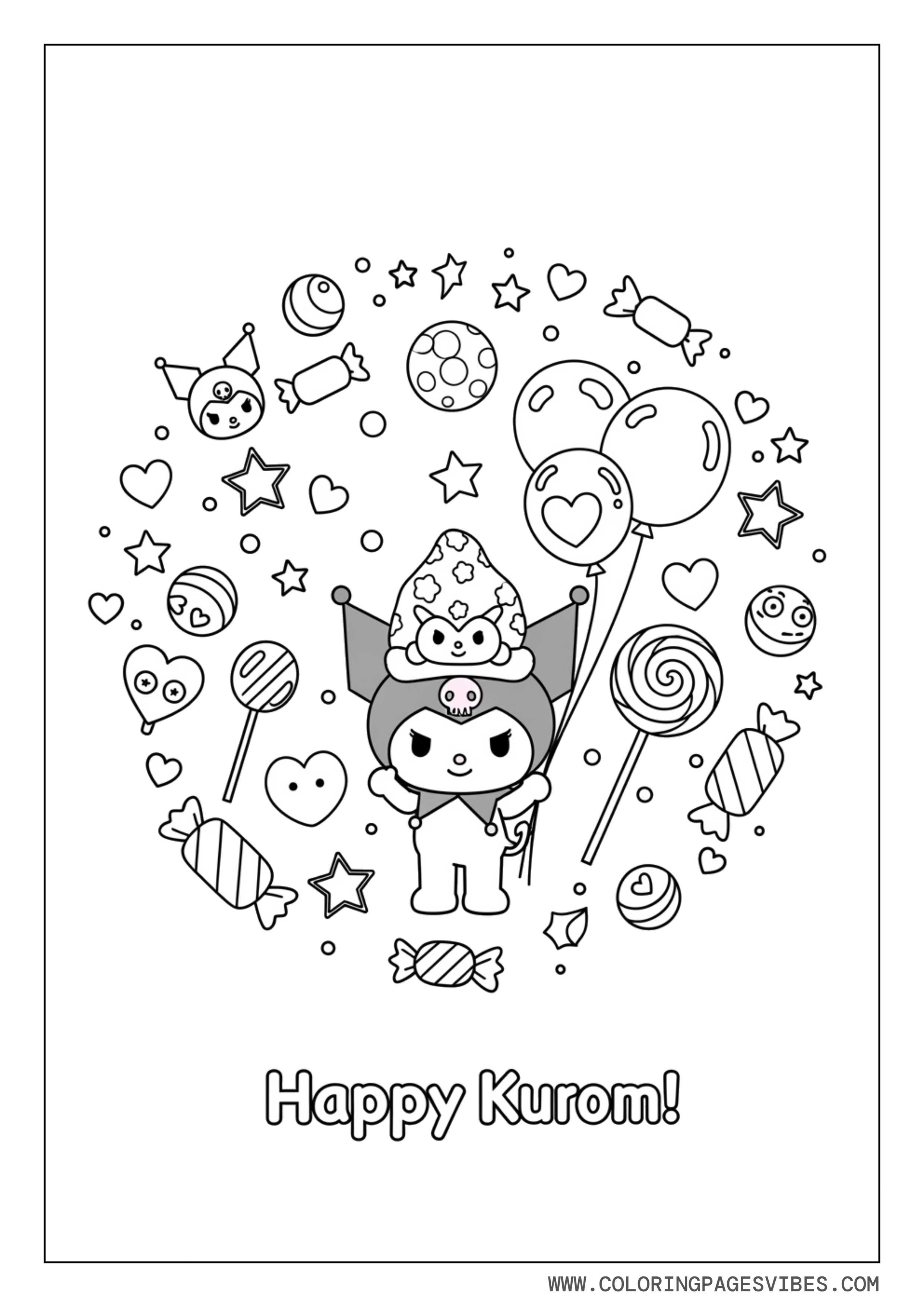 Kuromi Full Fun Elements Page