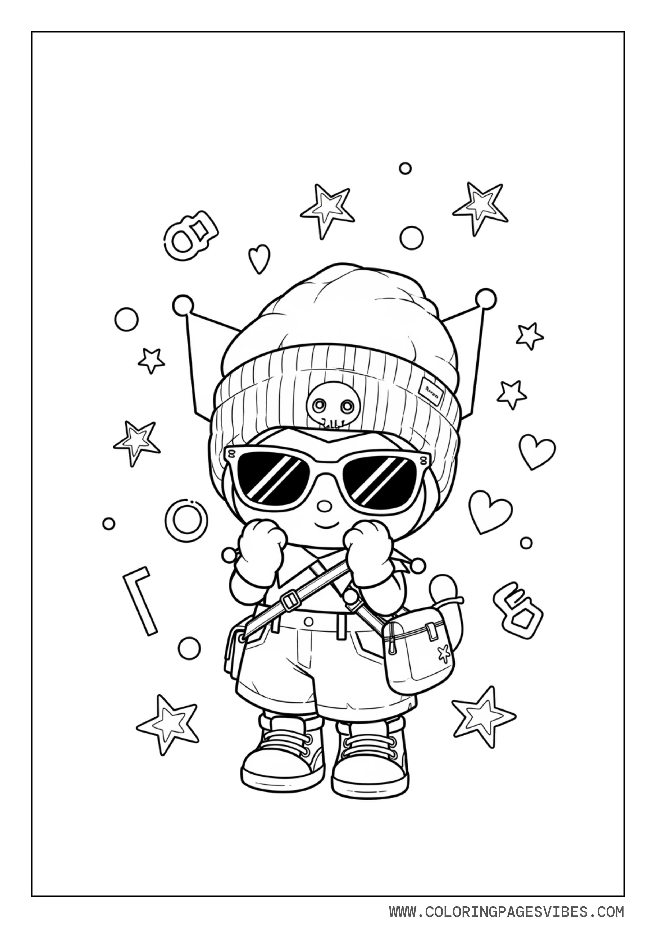 Kuromi Graffiti Style