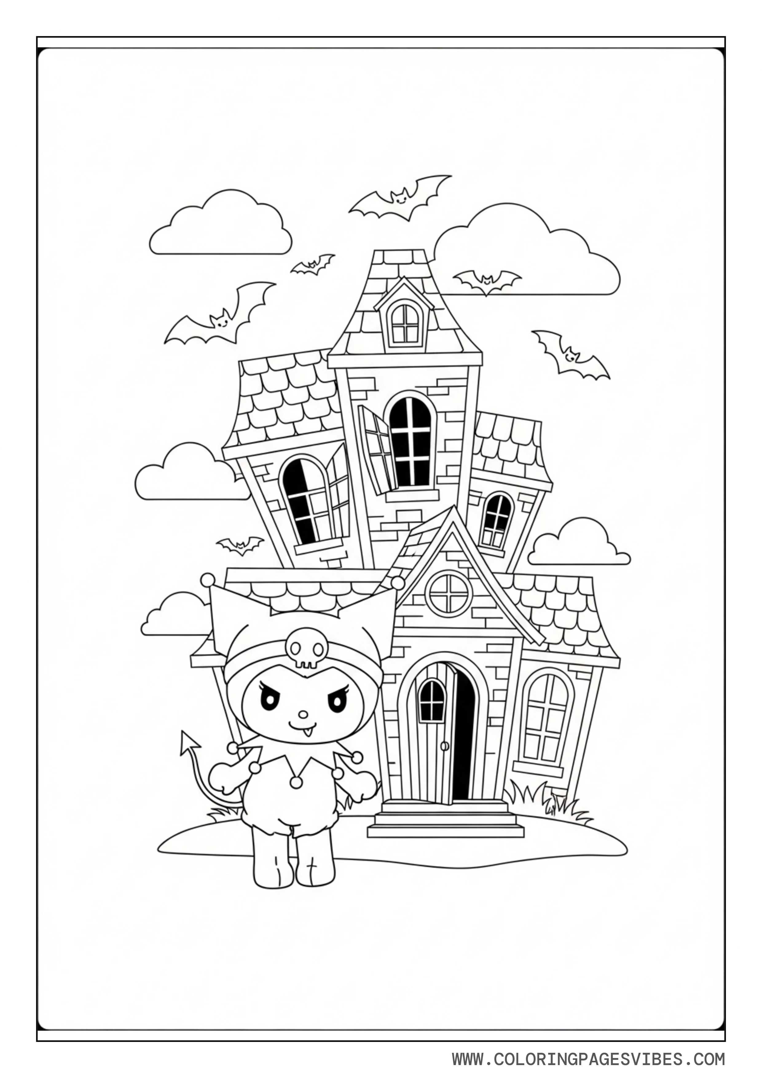 Kuromi Haunted House Scene