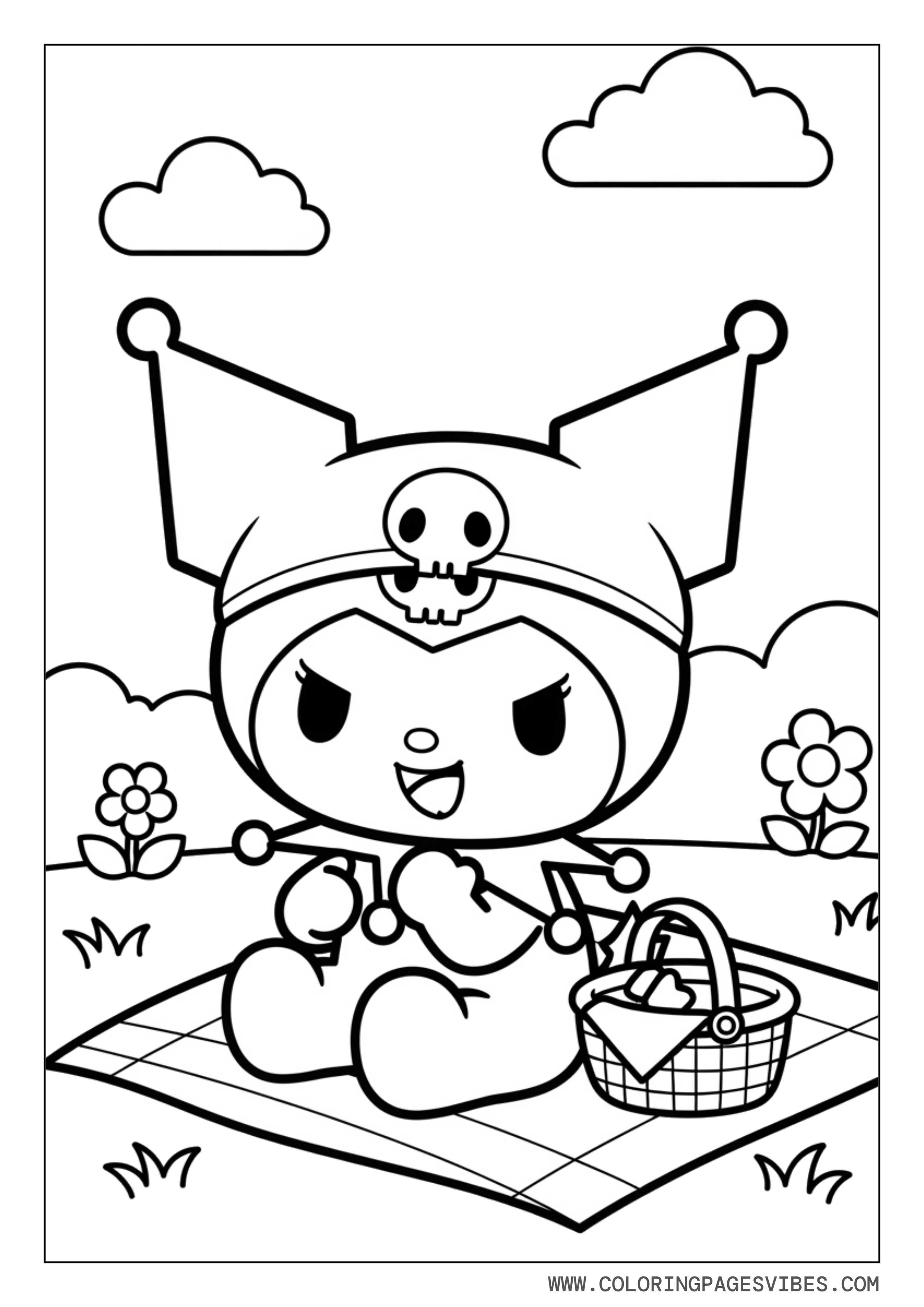 Kuromi Having a Picnic