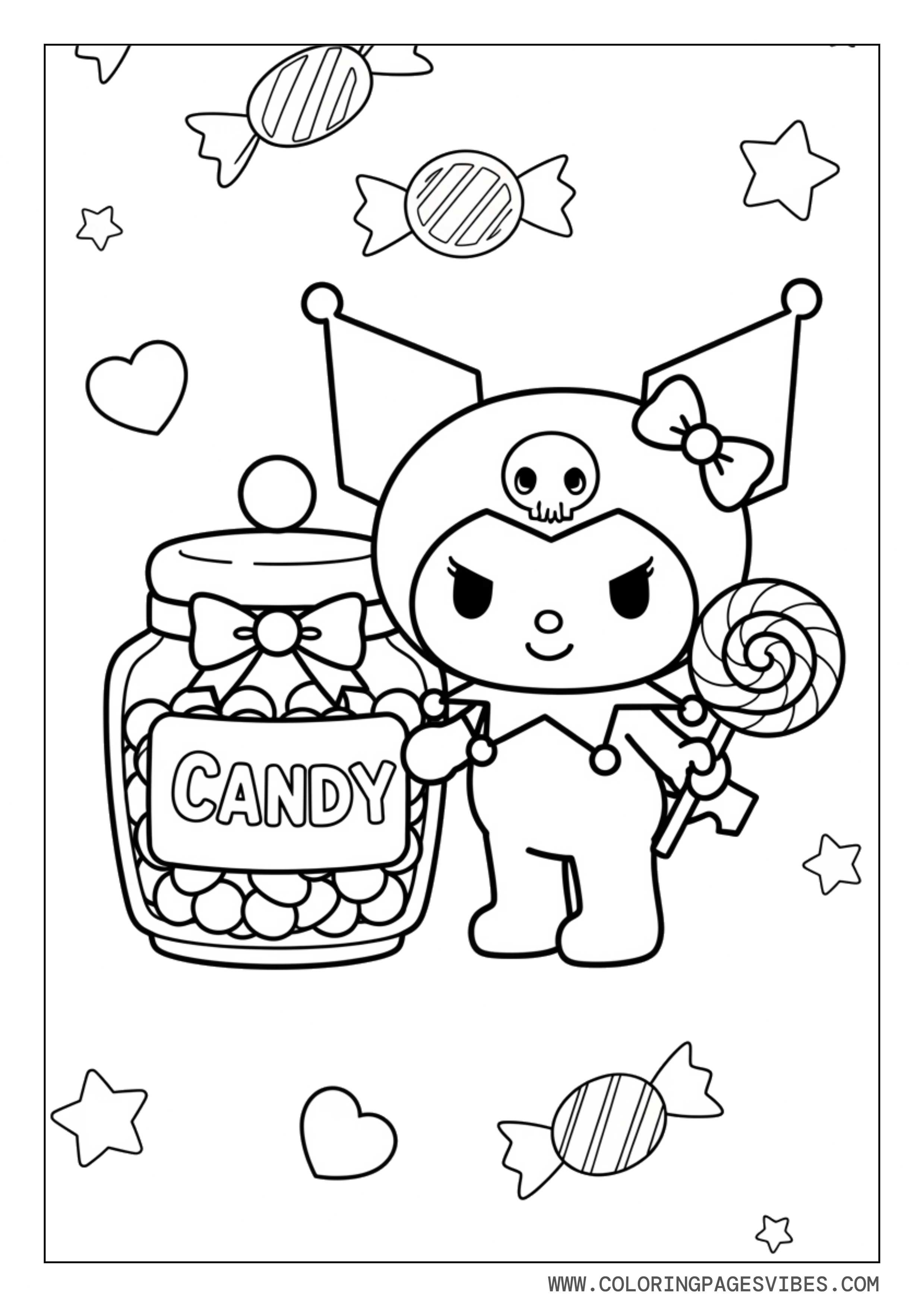 Kuromi in a Candy Shop