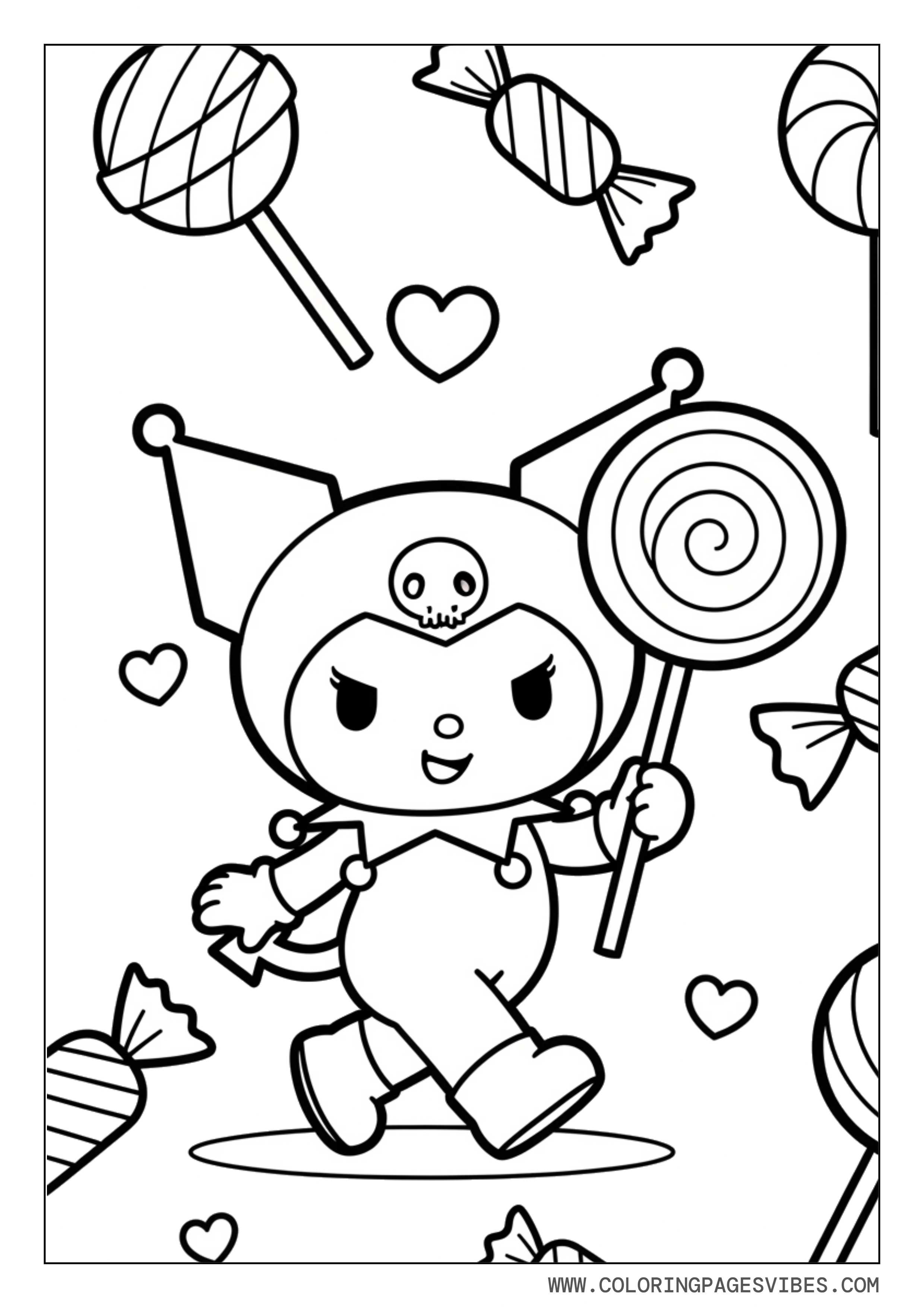 Kuromi in Candy Land