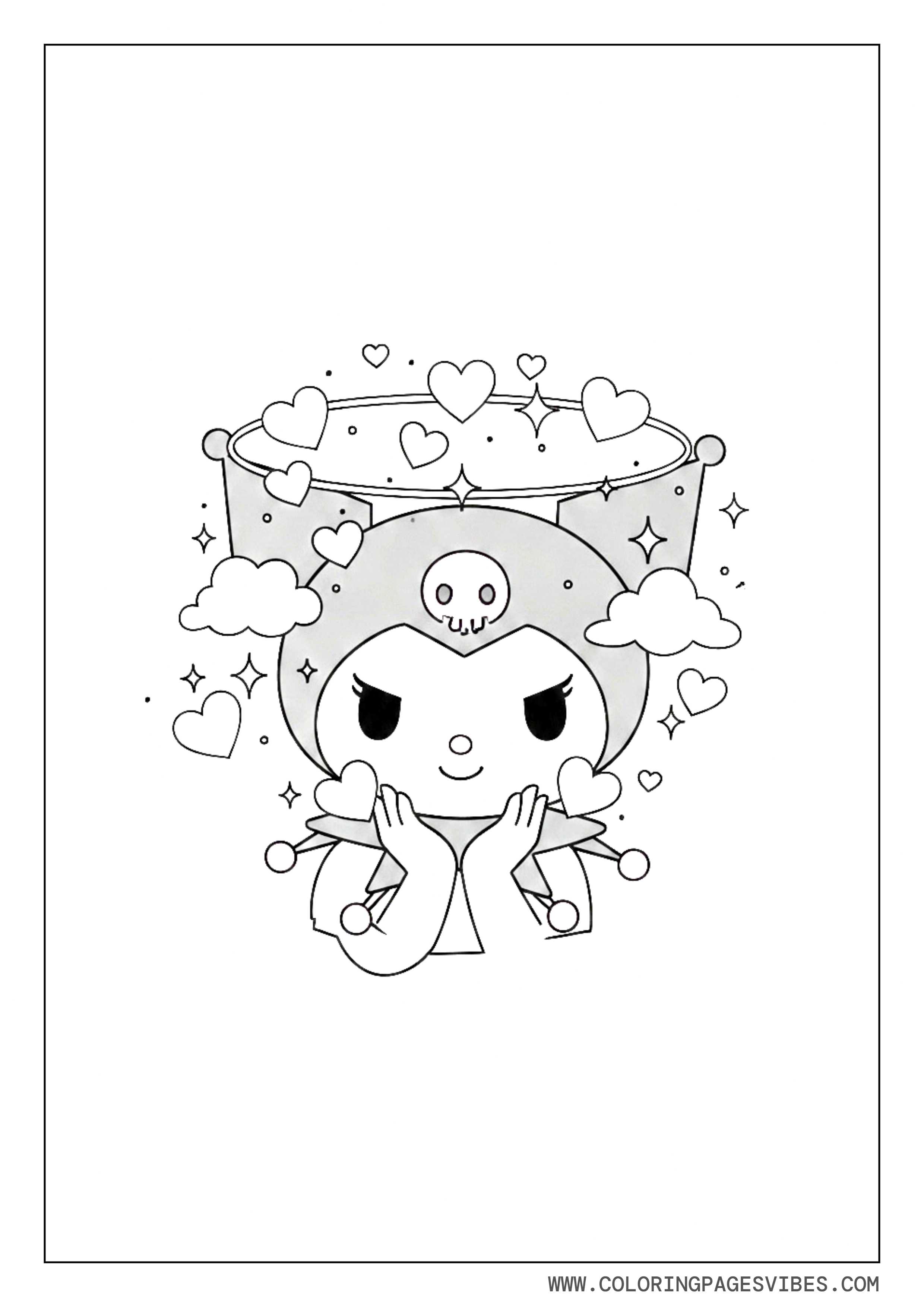 Kuromi Soft Girl Aesthetic Scene