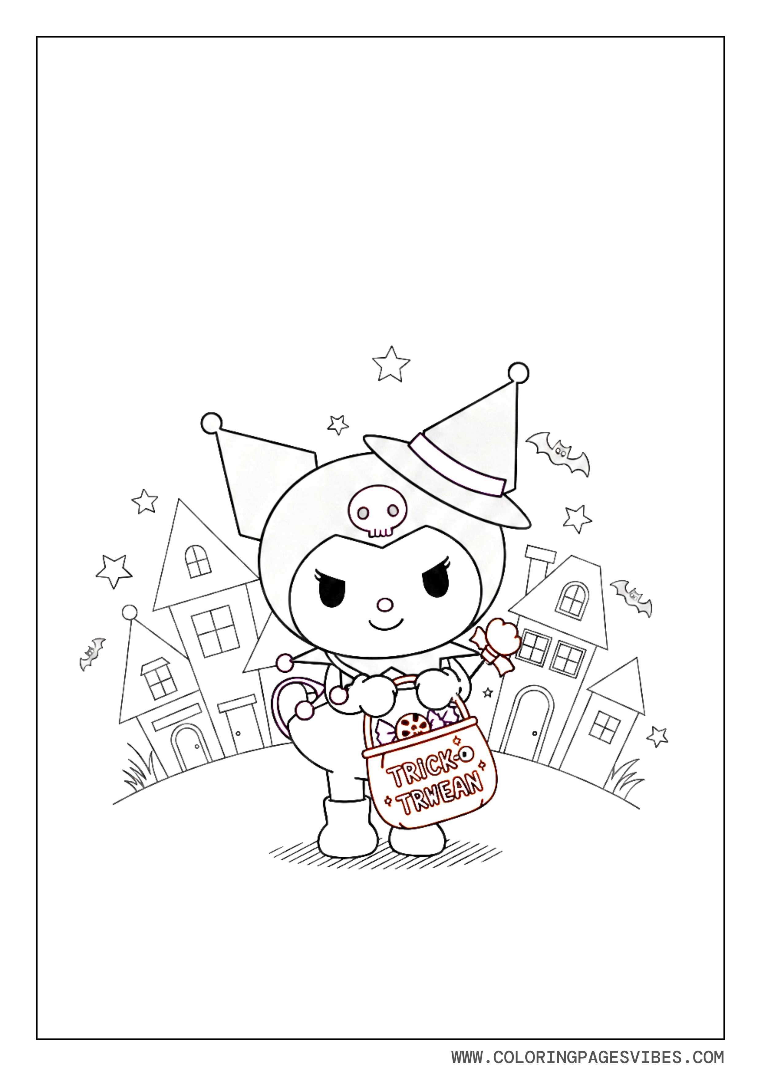 Kuromi Trick-or-Treat Scene