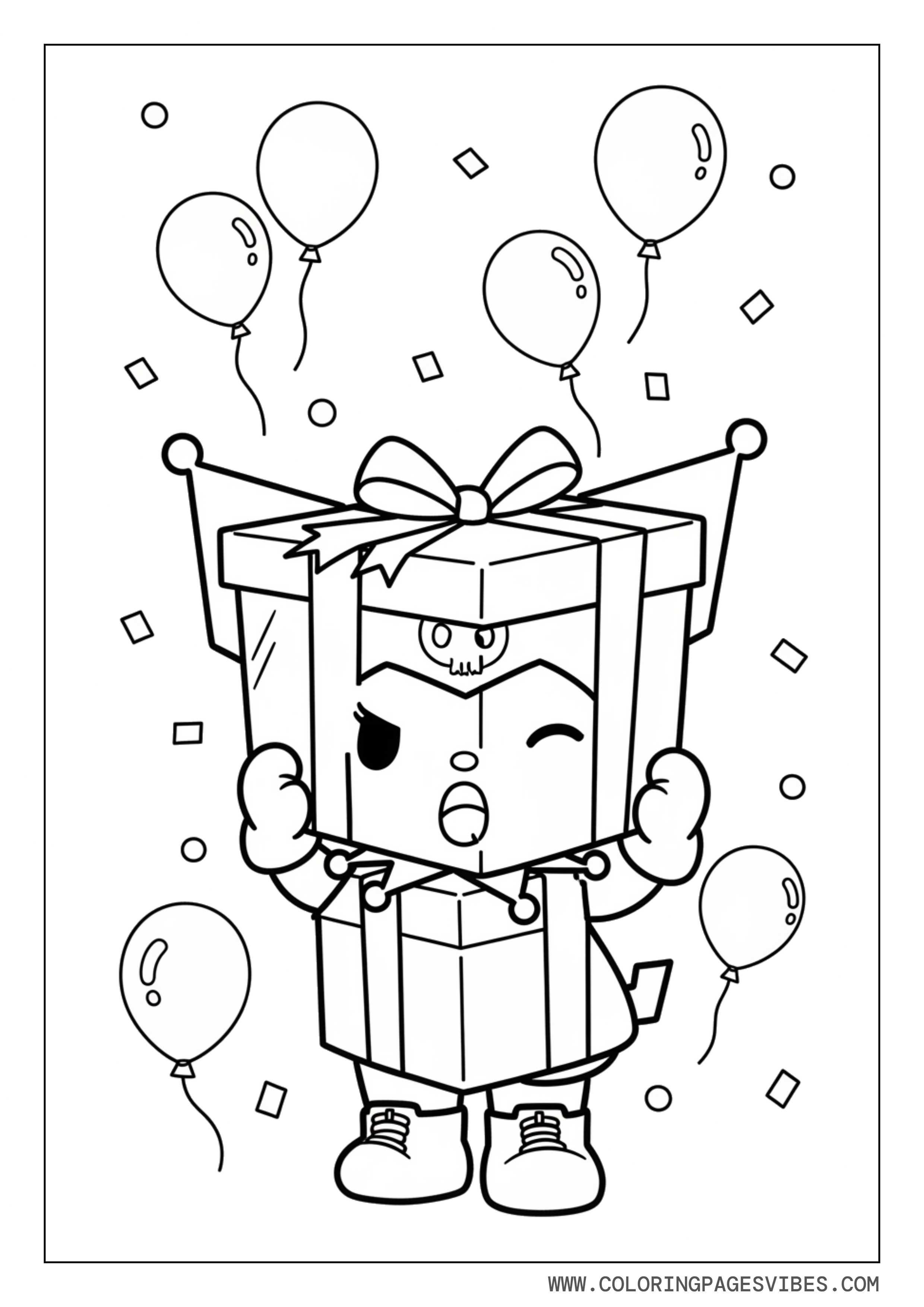 Kuromi with Big Gift Box