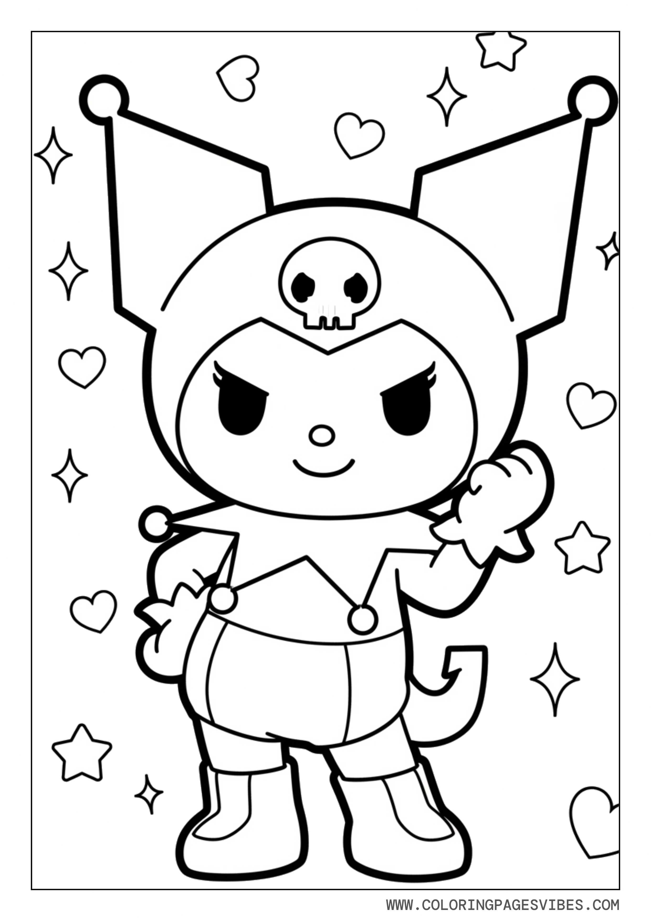 Kuromi with Fashion Outfit