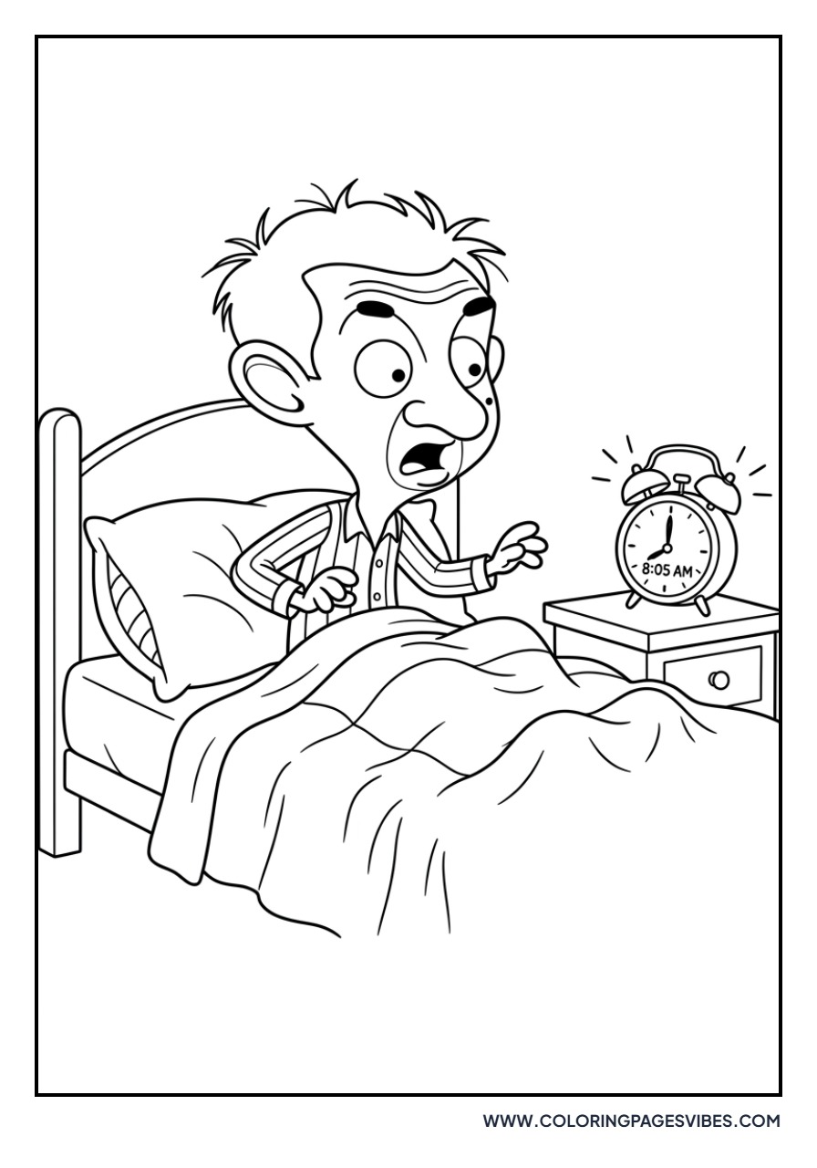 Mr. Bean and the Alarm Clock