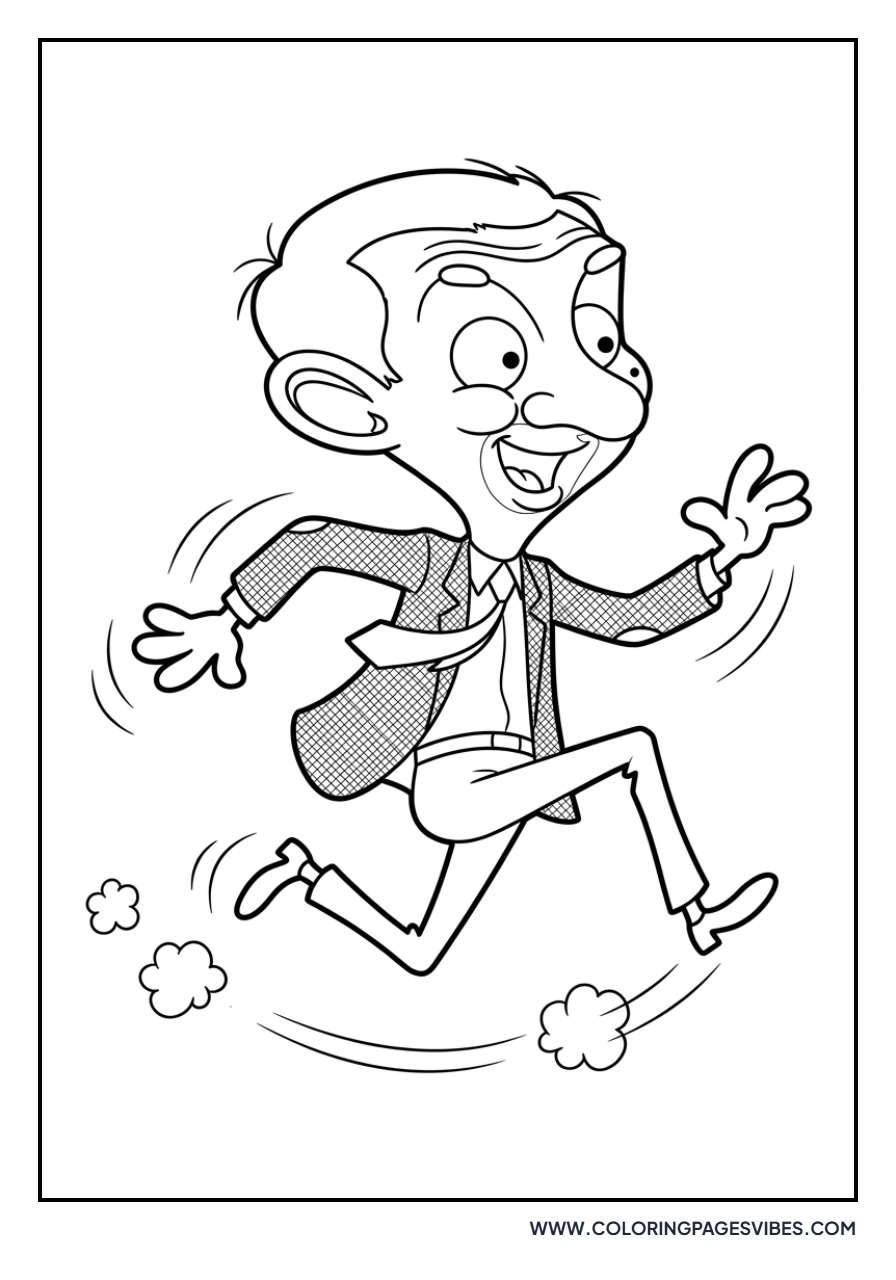 Mr. Bean Animated Running