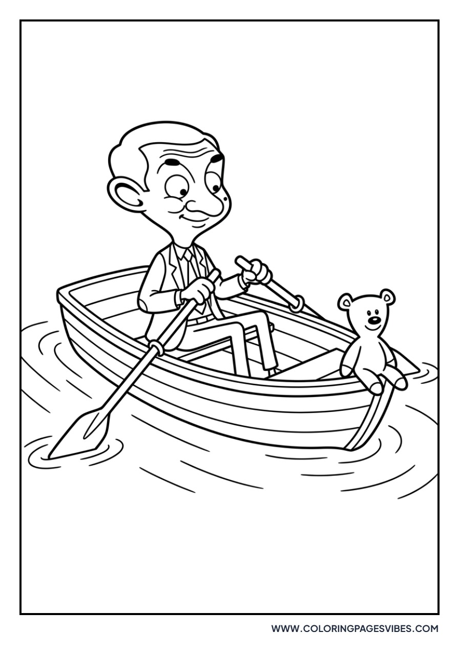 Mr. Bean in a Boat