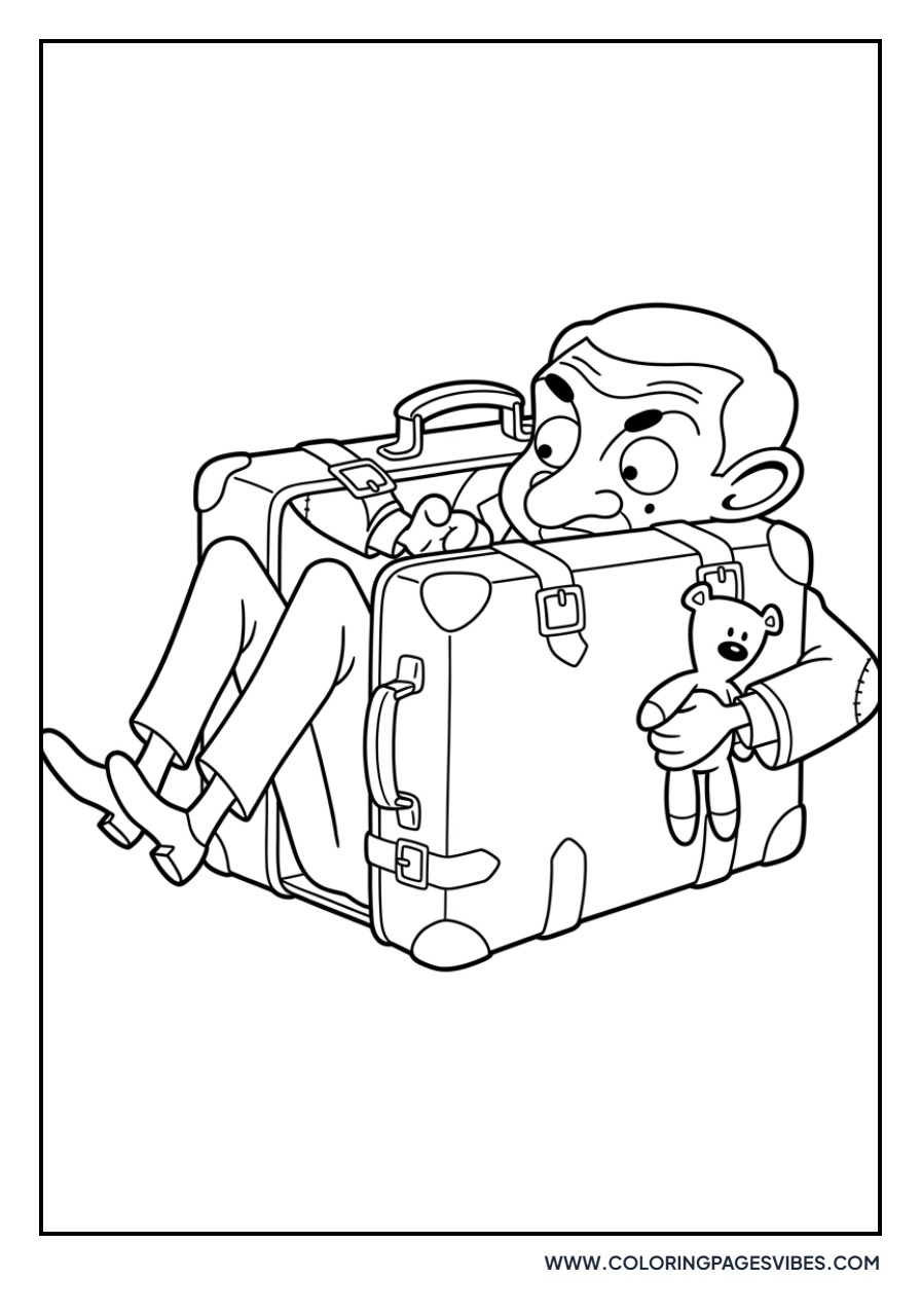 Mr. Bean in a Suitcase