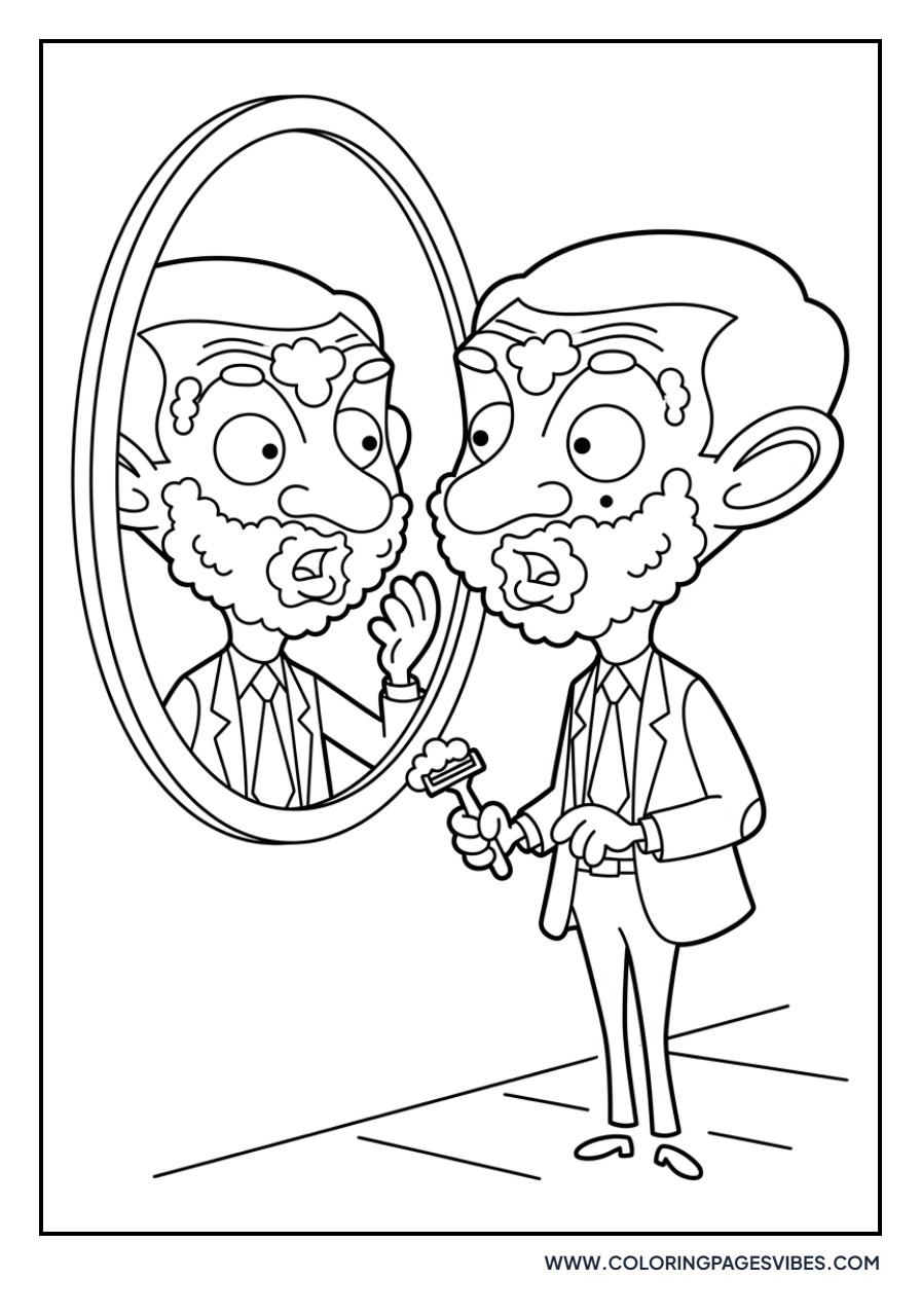 Mr. Bean Shaving