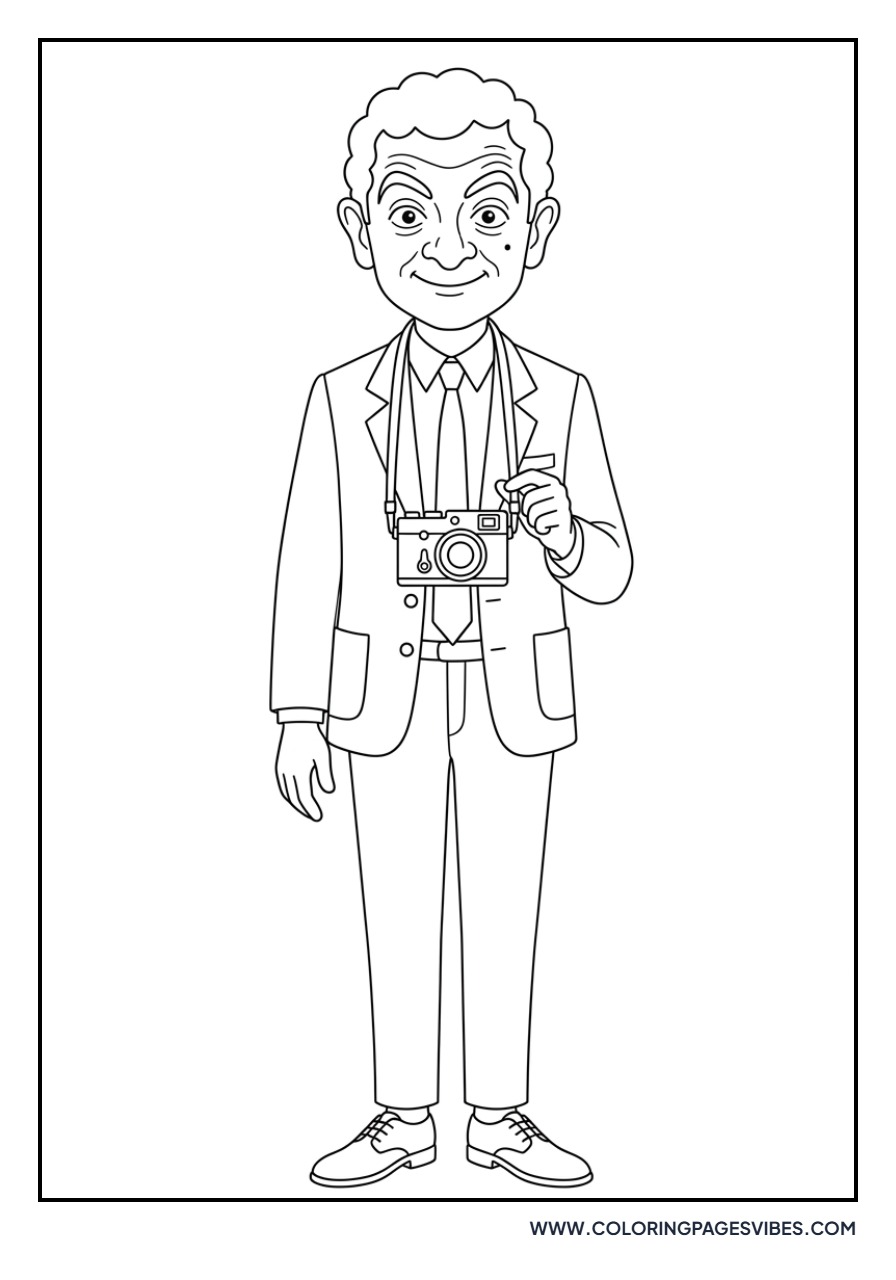 Mr. Bean with a Camera