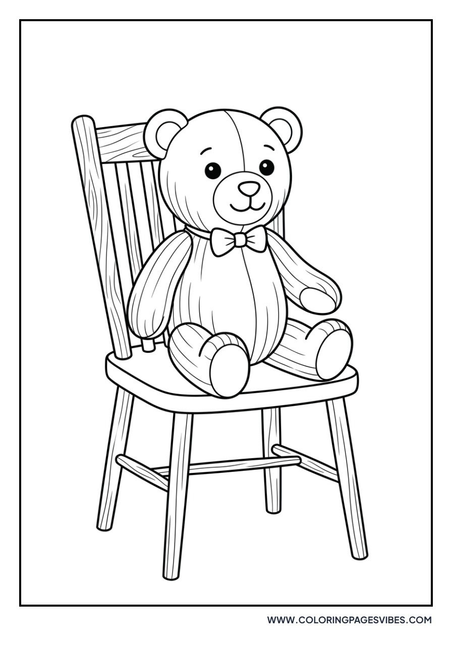 Teddy Sitting on a Chair