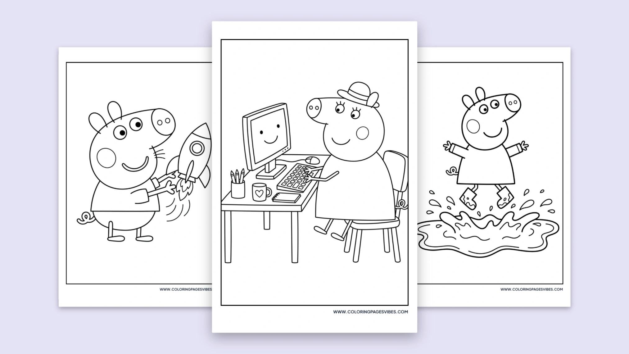 51+ Free Printable Peppa Pig Coloring Pages (PDF)