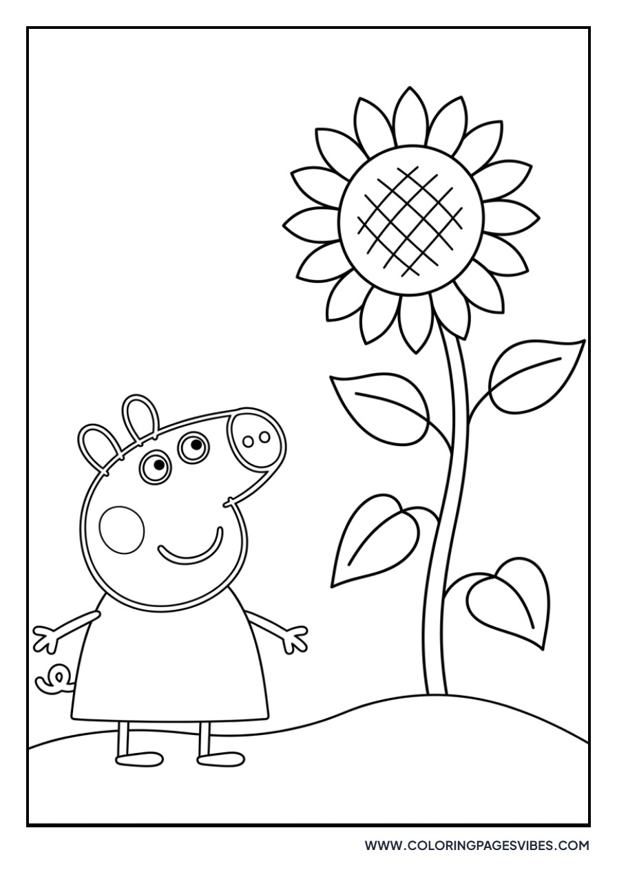 Peppa Pig and the Flower
