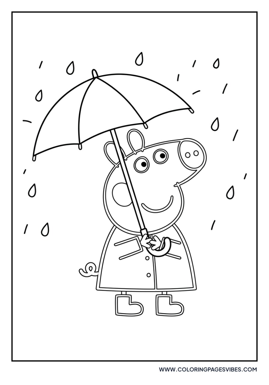 Peppa Pig and the Rain