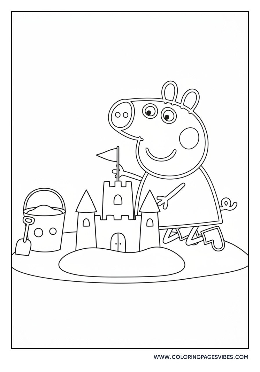 Peppa Pig at the Beach