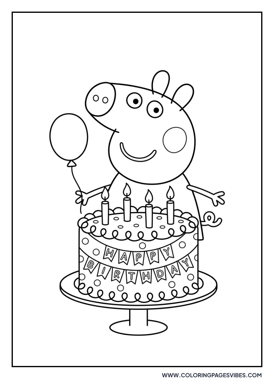 Peppa Pig's Birthday Cake